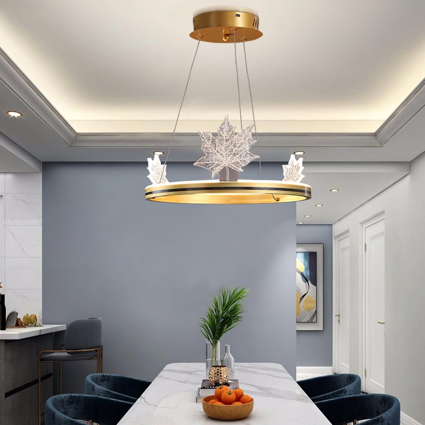 Ion Leaf Chandelier - YIOSI