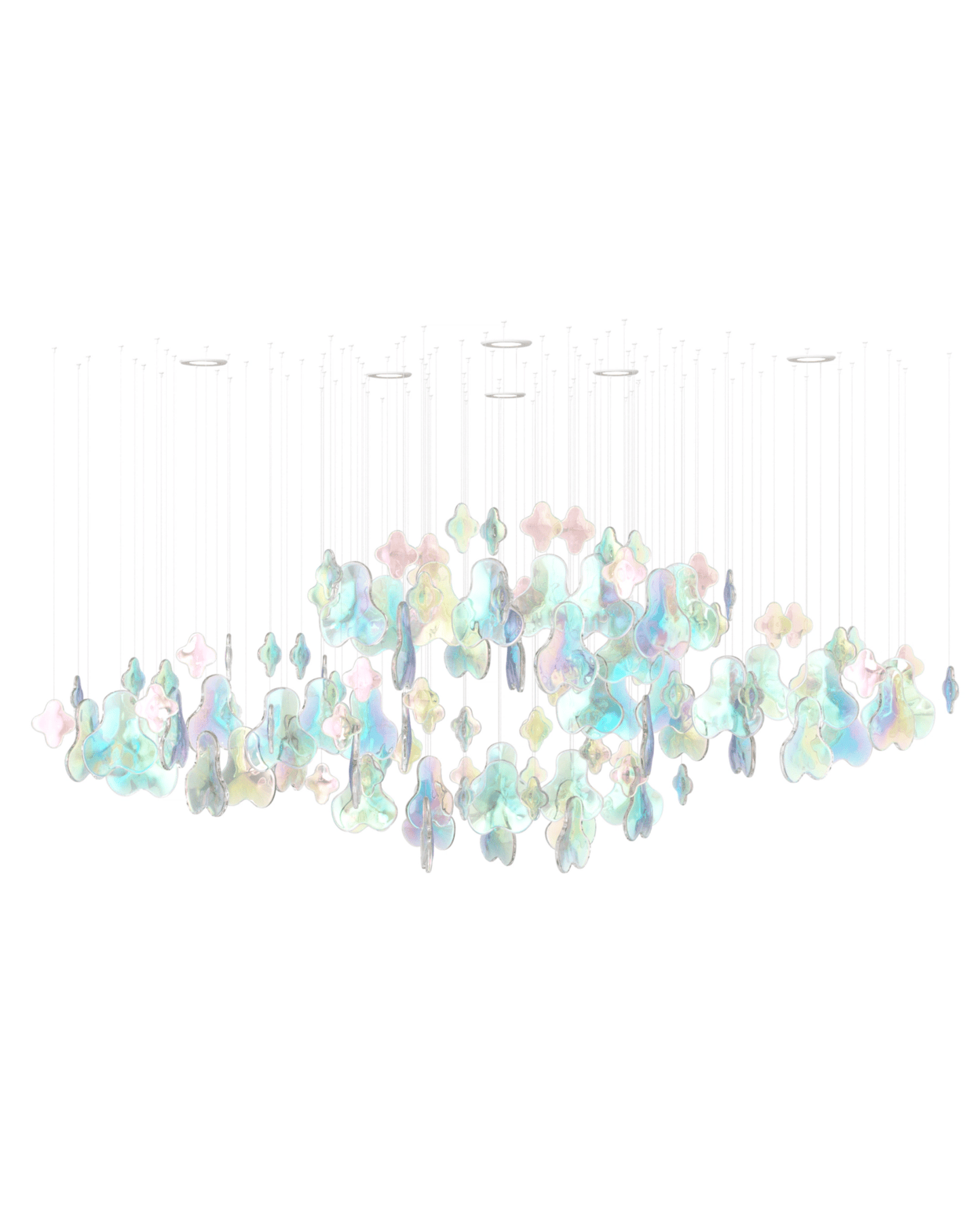 Iris Iridescent Blossom Chandelier - YIOSI
