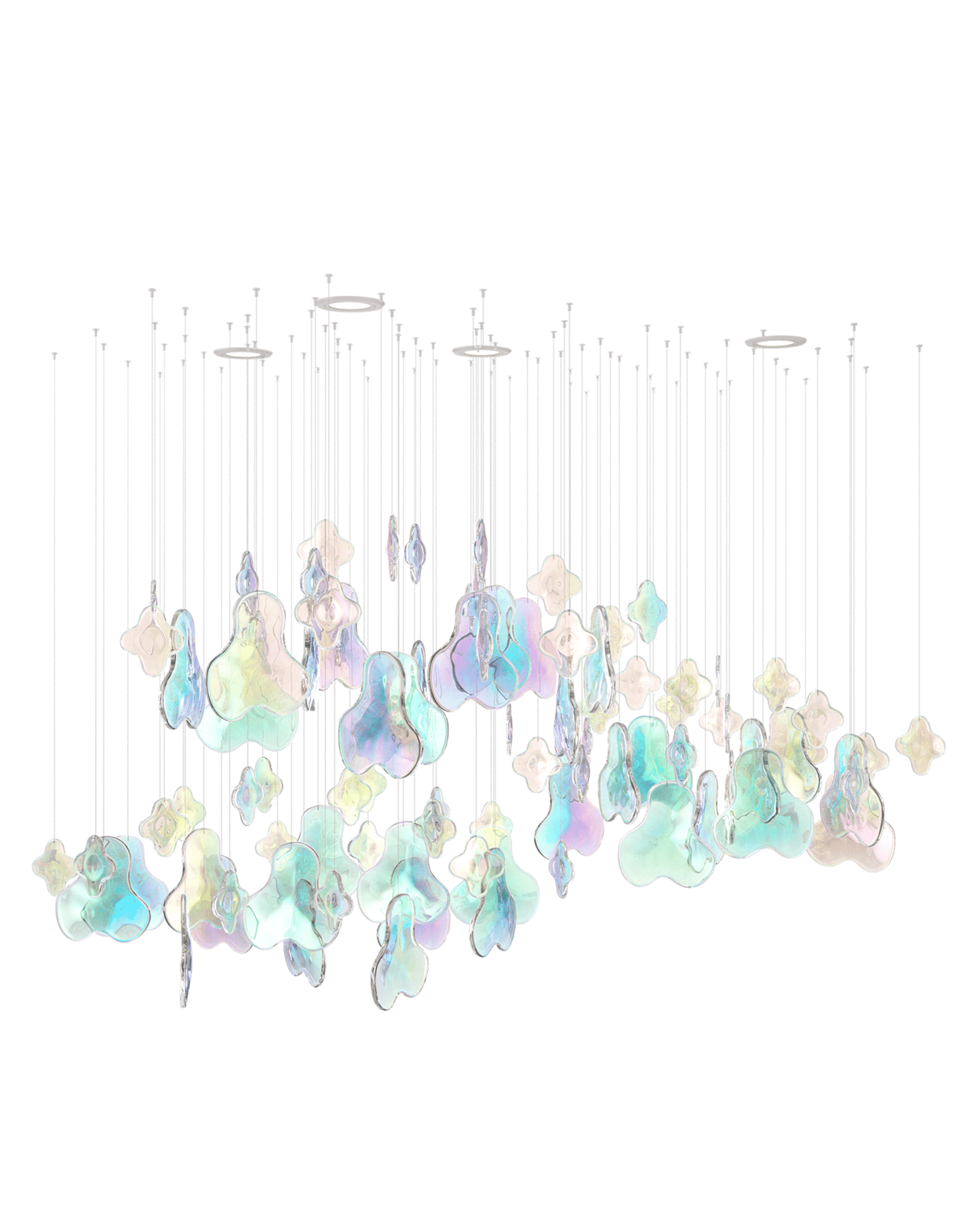 Iris Iridescent Blossom Chandelier - YIOSI