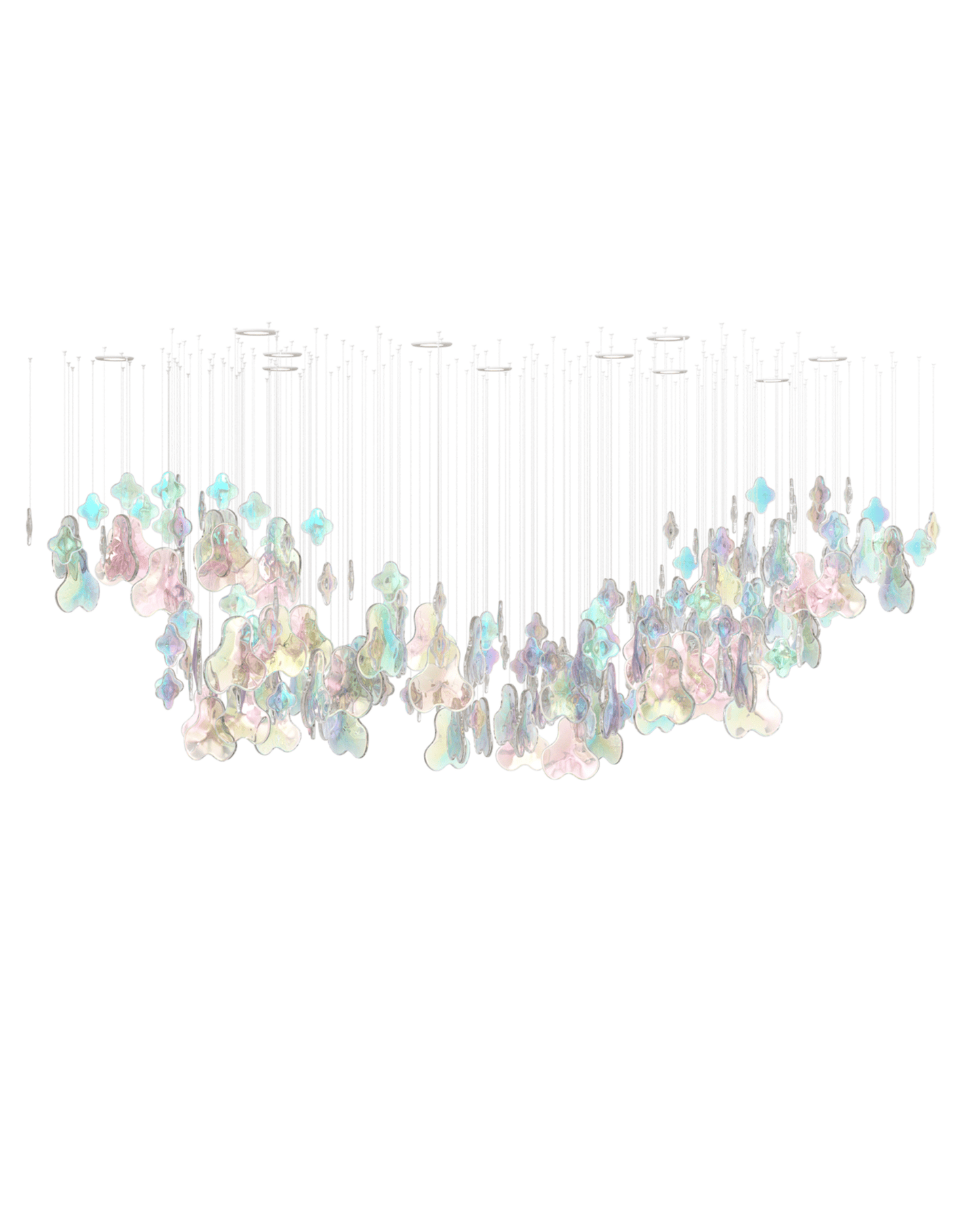 Iris Iridescent Blossom Chandelier - YIOSI