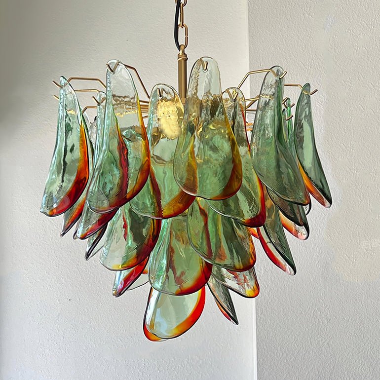 Emerald Flame Murano Glass Chandelier - YIOSI