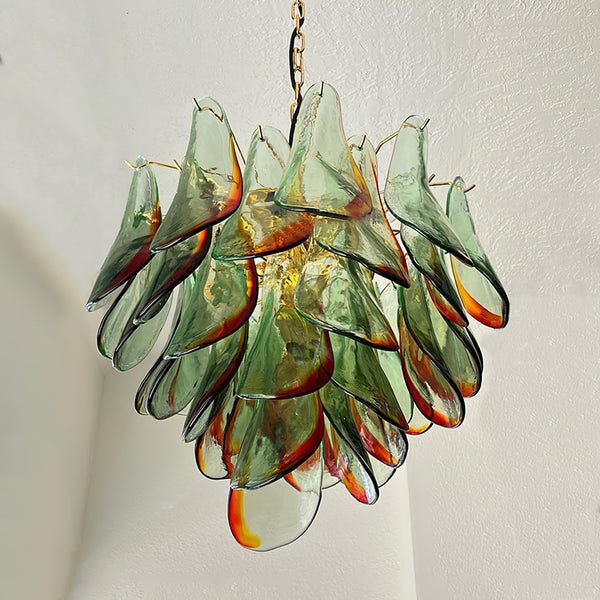 Emerald Flame Murano Glass Chandelier - YIOSI