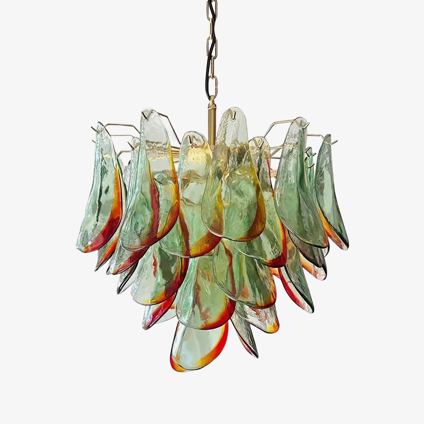 Emerald Flame Murano Glass Chandelier - YIOSI