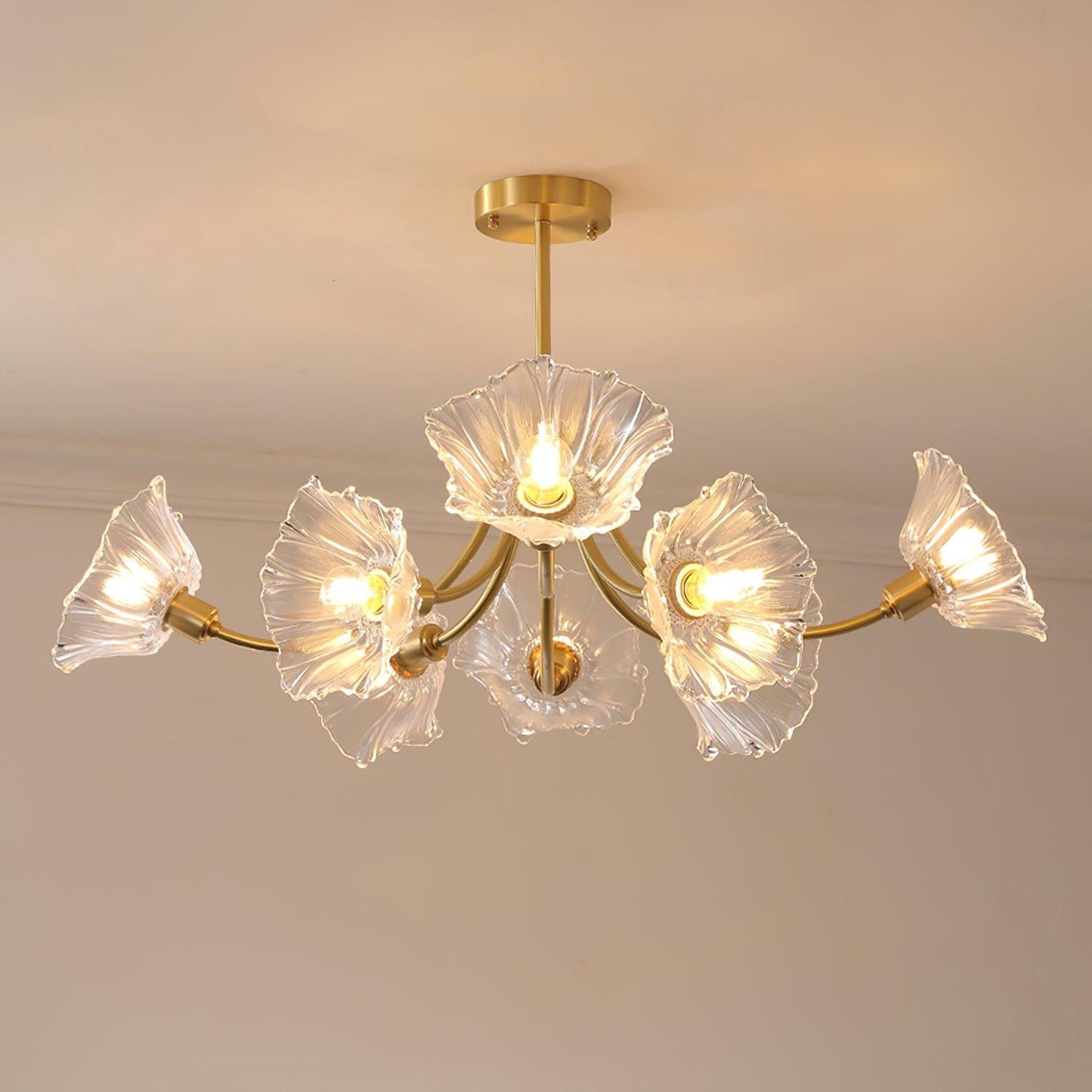 Kalin Flower Glass Chandelier - YIOSI