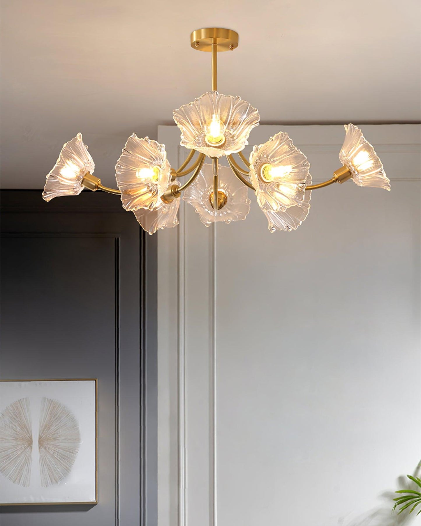 Kalin Flower Glass Chandelier - YIOSI