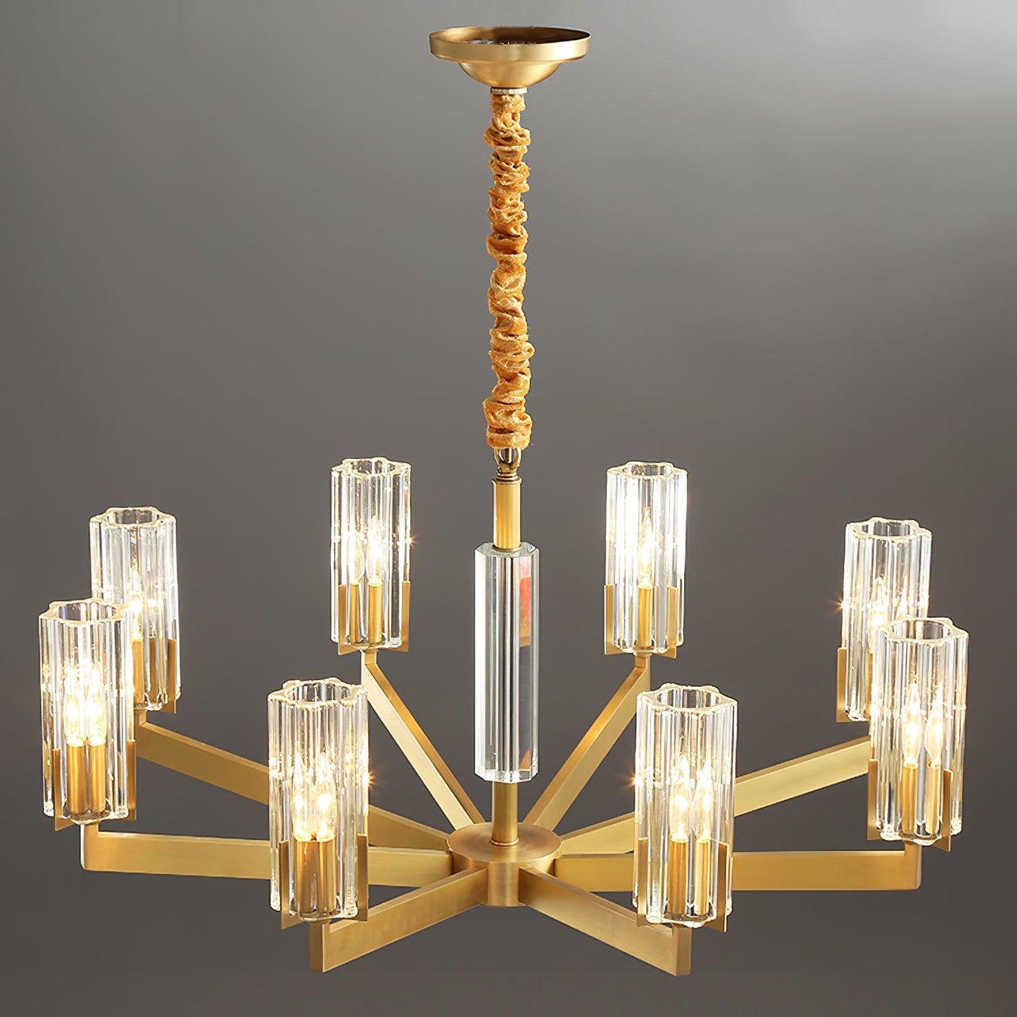 Kayla Brass Chandelier - YIOSI
