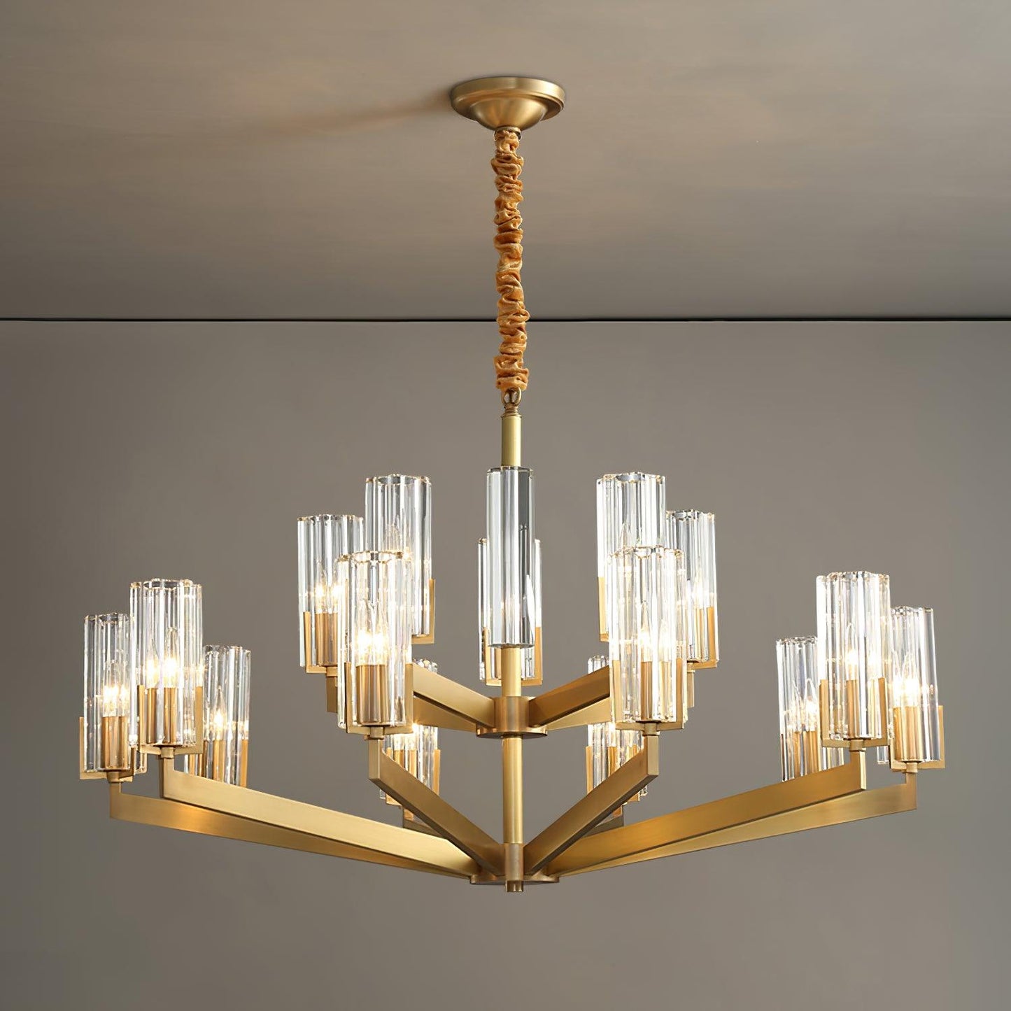 Kayla Brass Chandelier - YIOSI