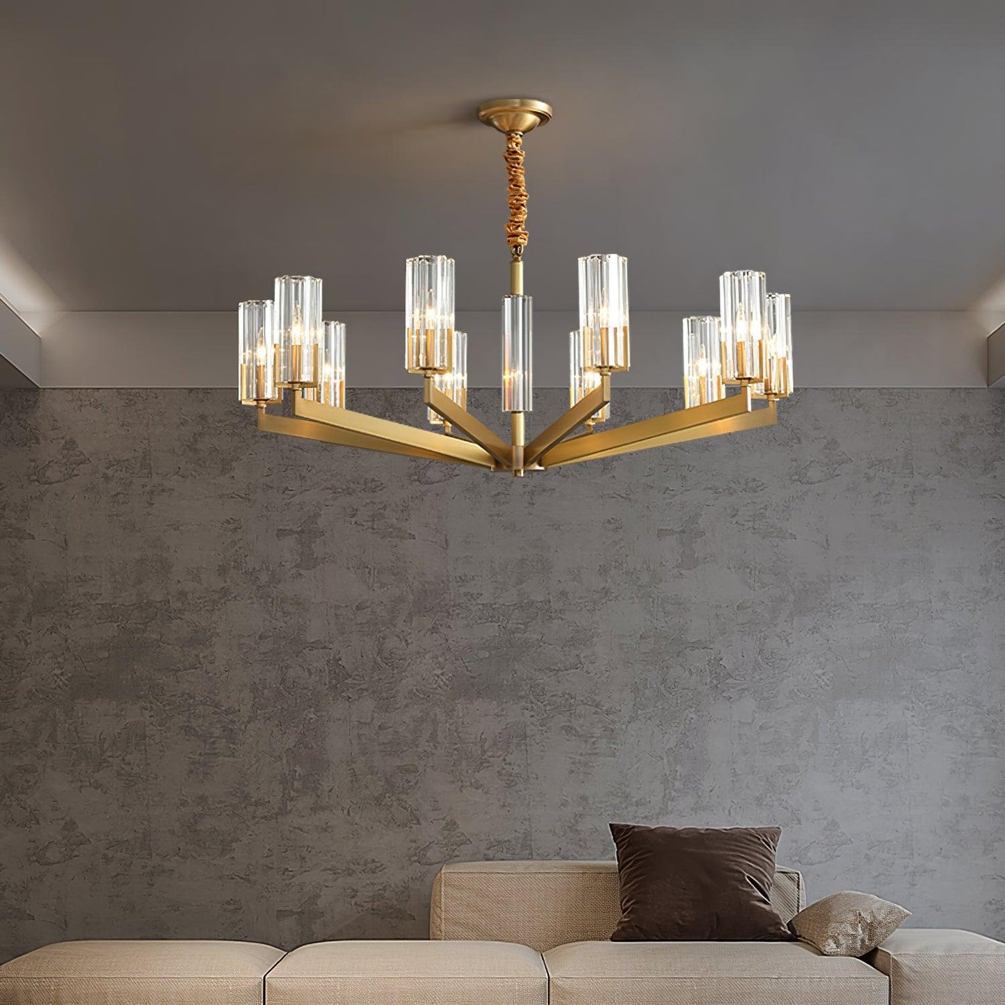 Kayla Brass Chandelier - YIOSI
