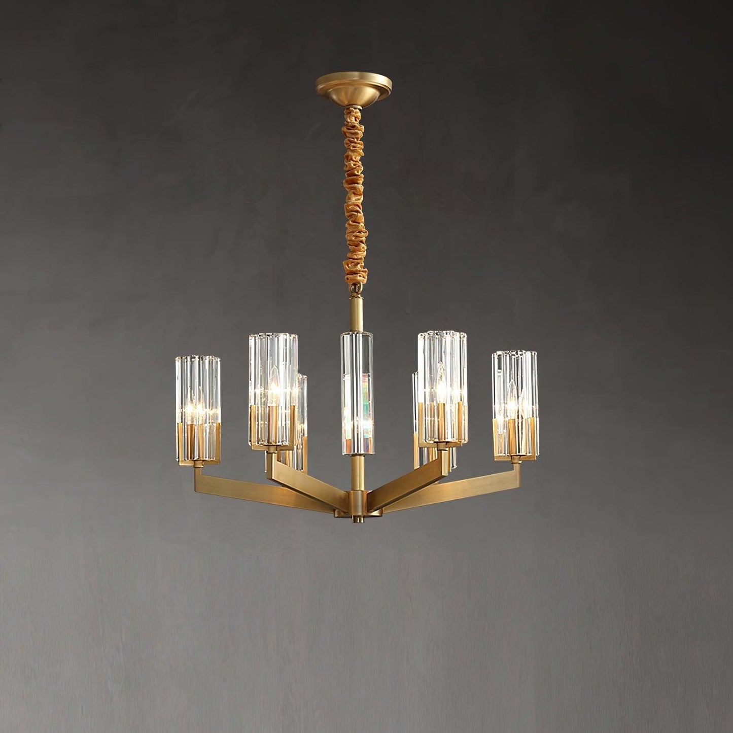 Kayla Brass Chandelier - YIOSI