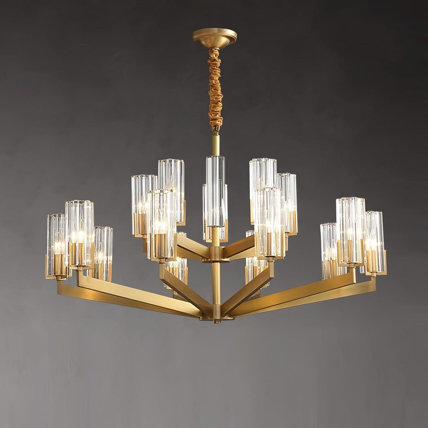 Kayla Brass Chandelier - YIOSI