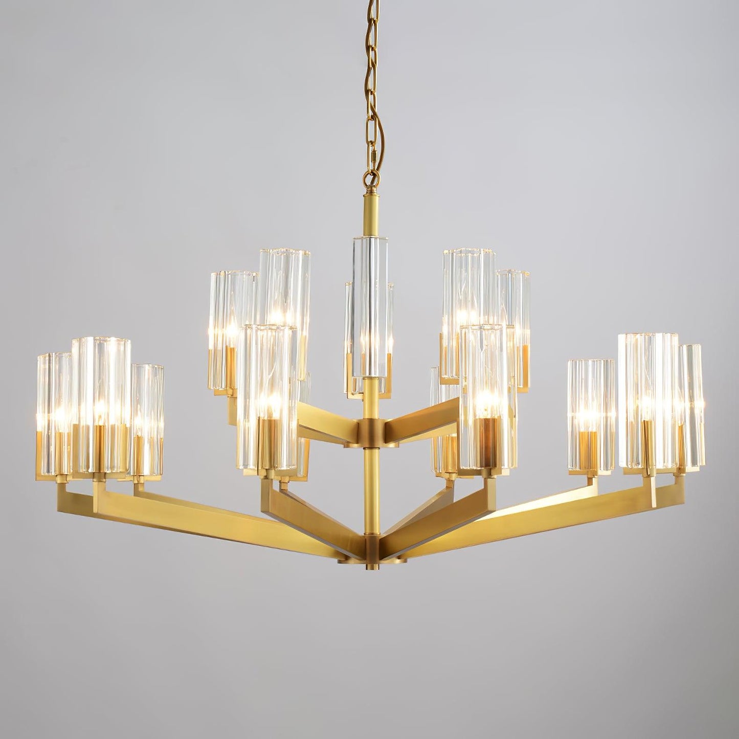 Kayla Brass Chandelier - YIOSI