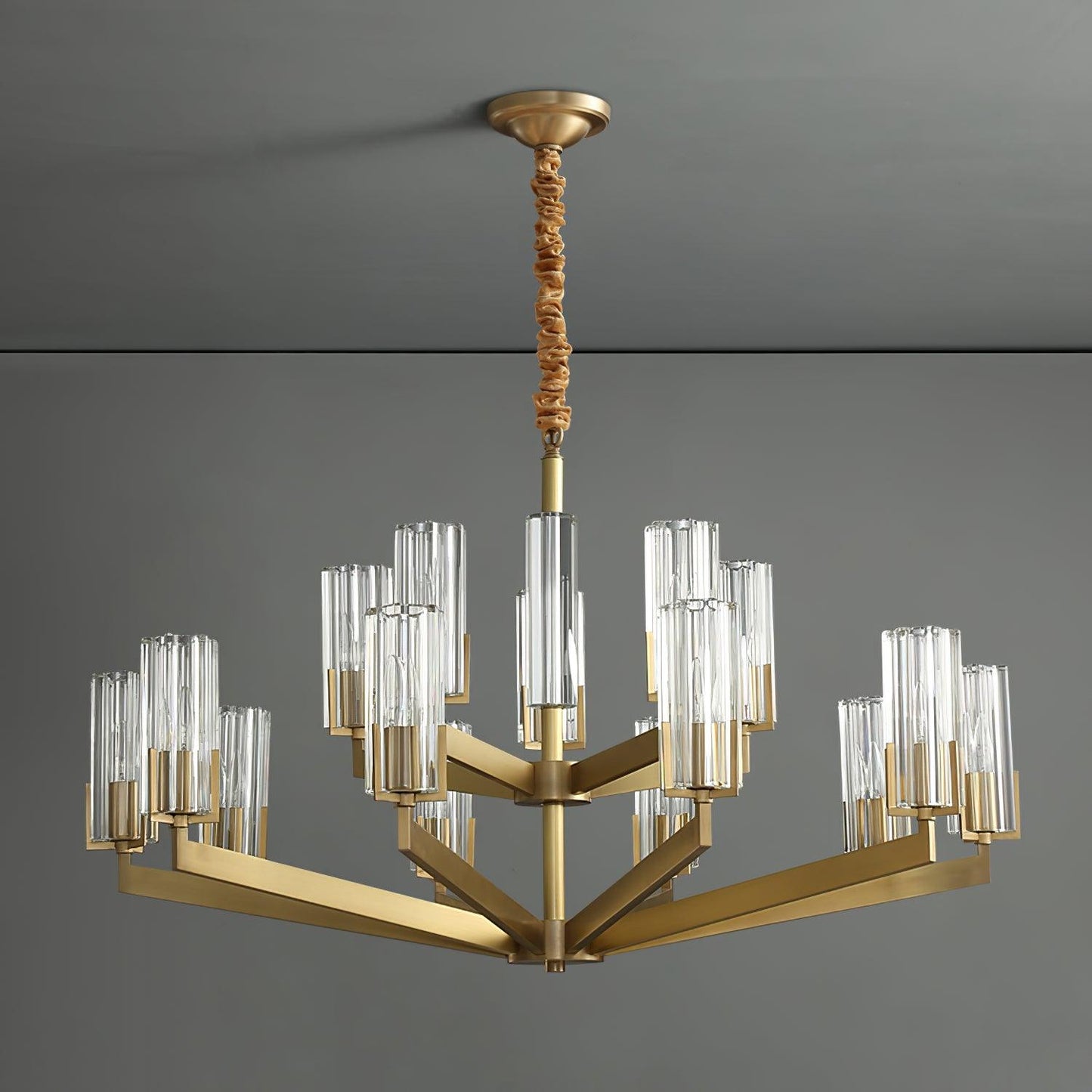 Kayla Brass Chandelier - YIOSI