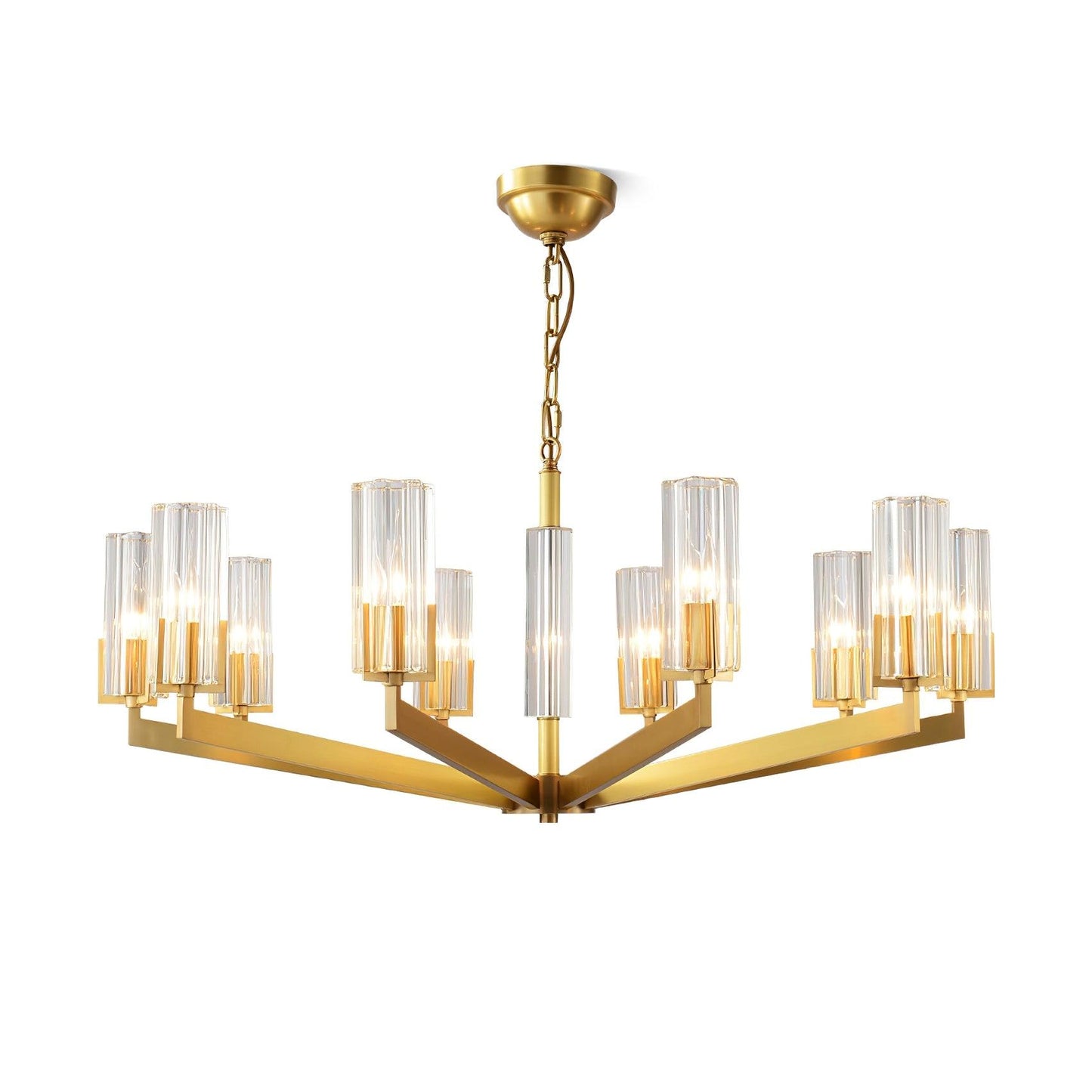 Kayla Brass Chandelier - YIOSI