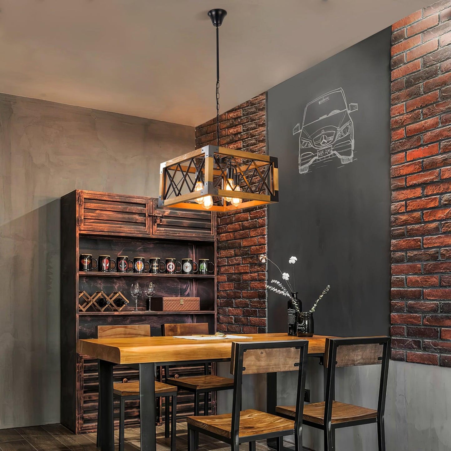 Kitchen Island Rectangle Chandelier - YIOSI