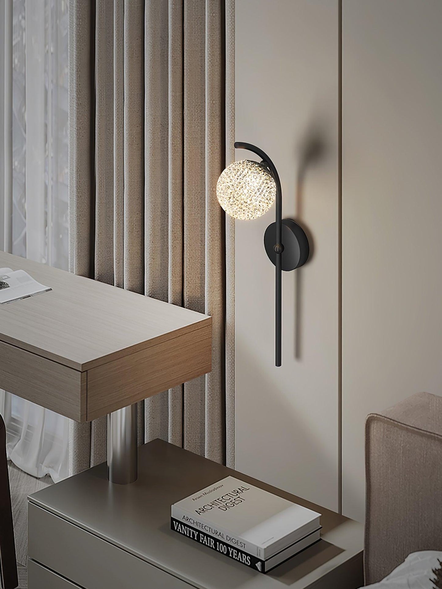 Ksovv Crystal Wall Lamp - YIOSI