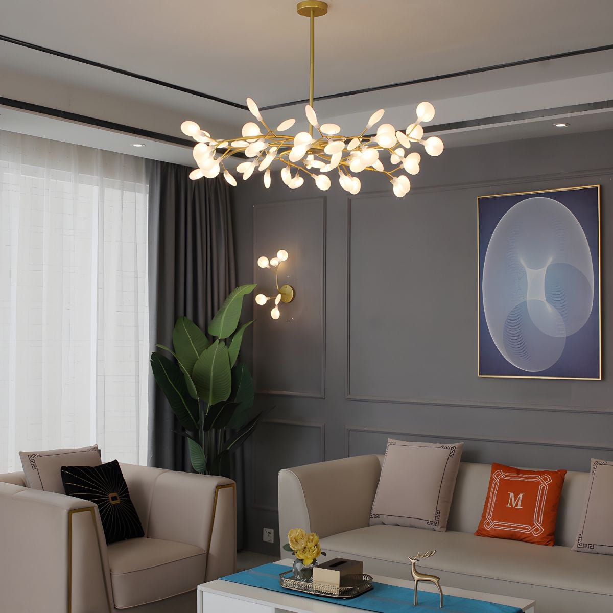 LED Firefly Sputnik Chandelier - YIOSI