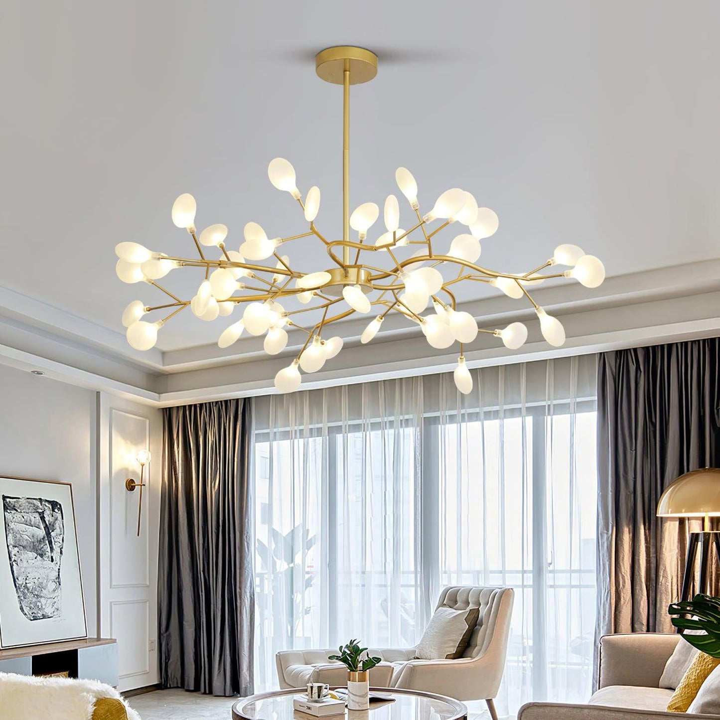 LED Firefly Sputnik Chandelier - YIOSI