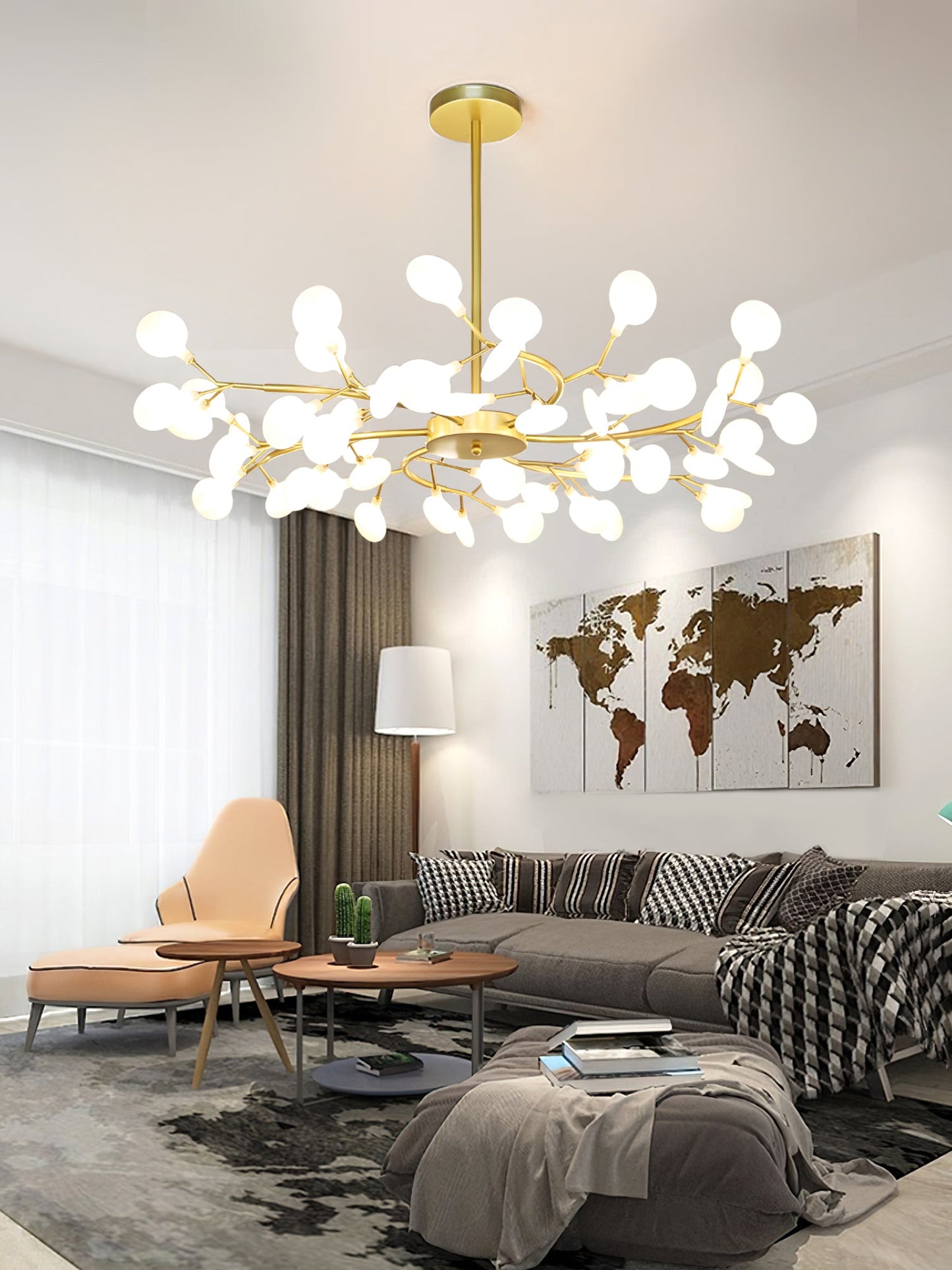 LED Firefly Sputnik Chandelier - YIOSI
