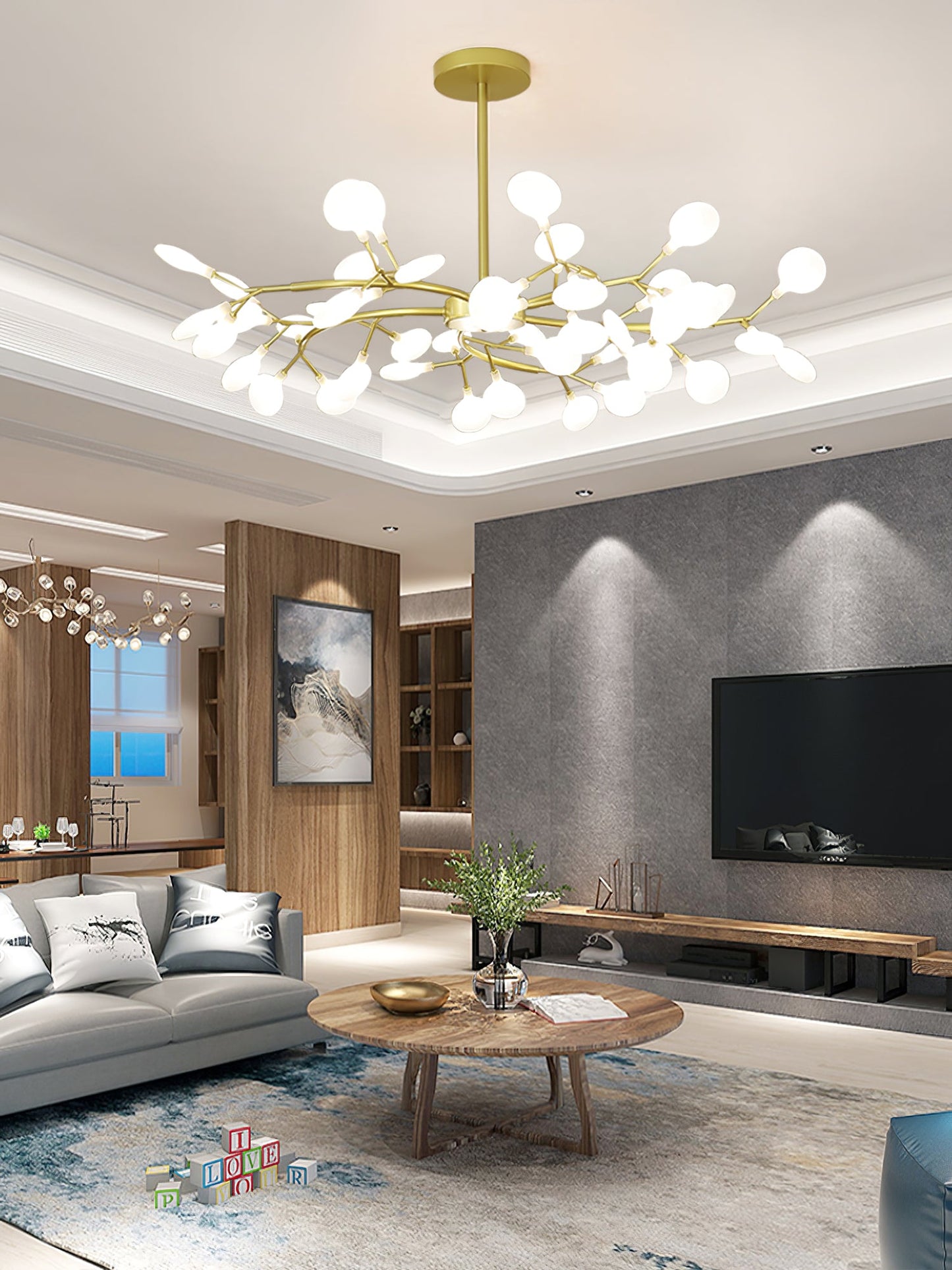 LED Firefly Sputnik Chandelier - YIOSI