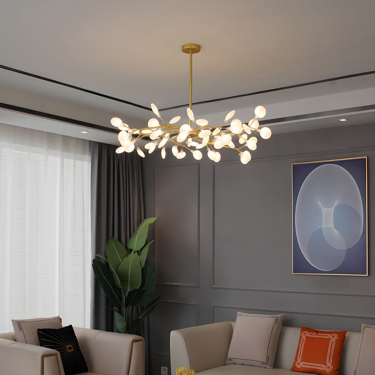 LED Firefly Sputnik Chandelier - YIOSI
