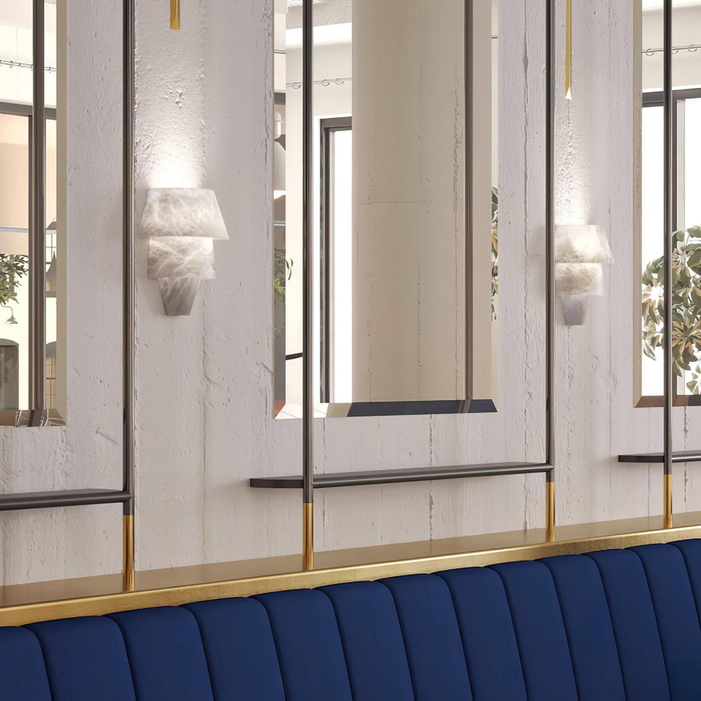 Vakkerlight Alabaster Laboratory Wall Light – Modern Geometric Sconce