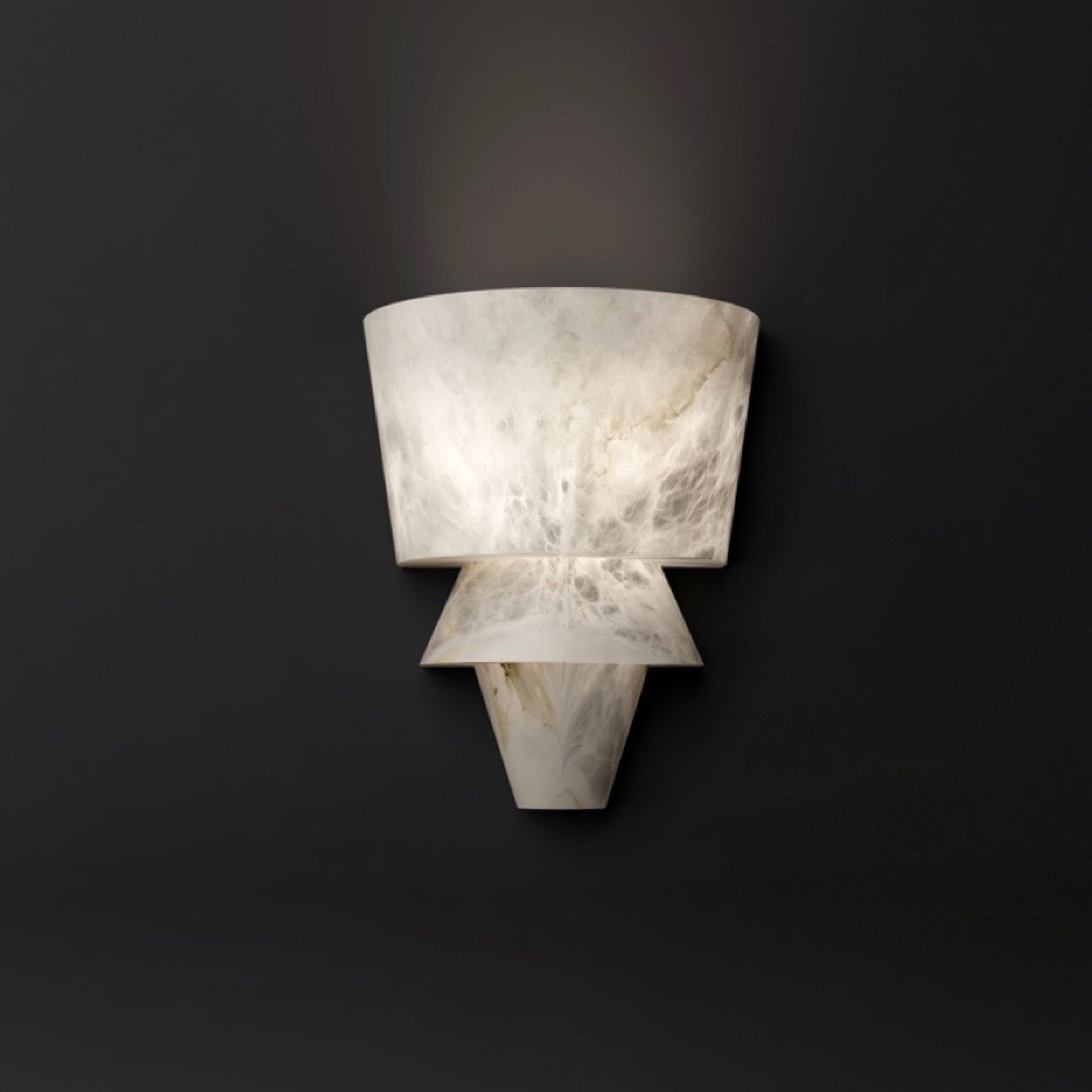 Vakkerlight Alabaster Laboratory Wall Light – Modern Geometric Sconce