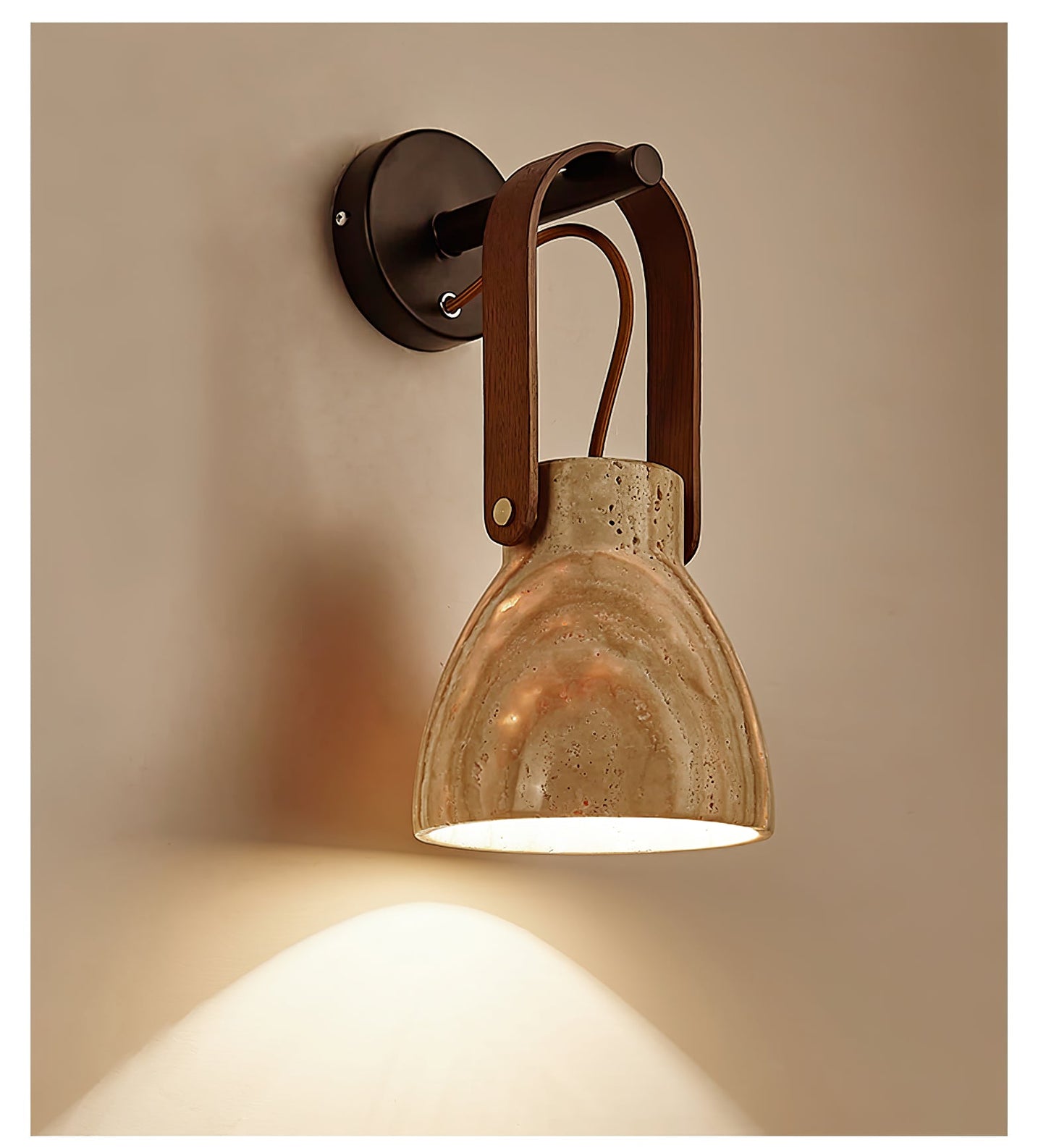 Lanta Arc Stone Sconce - YIOSI