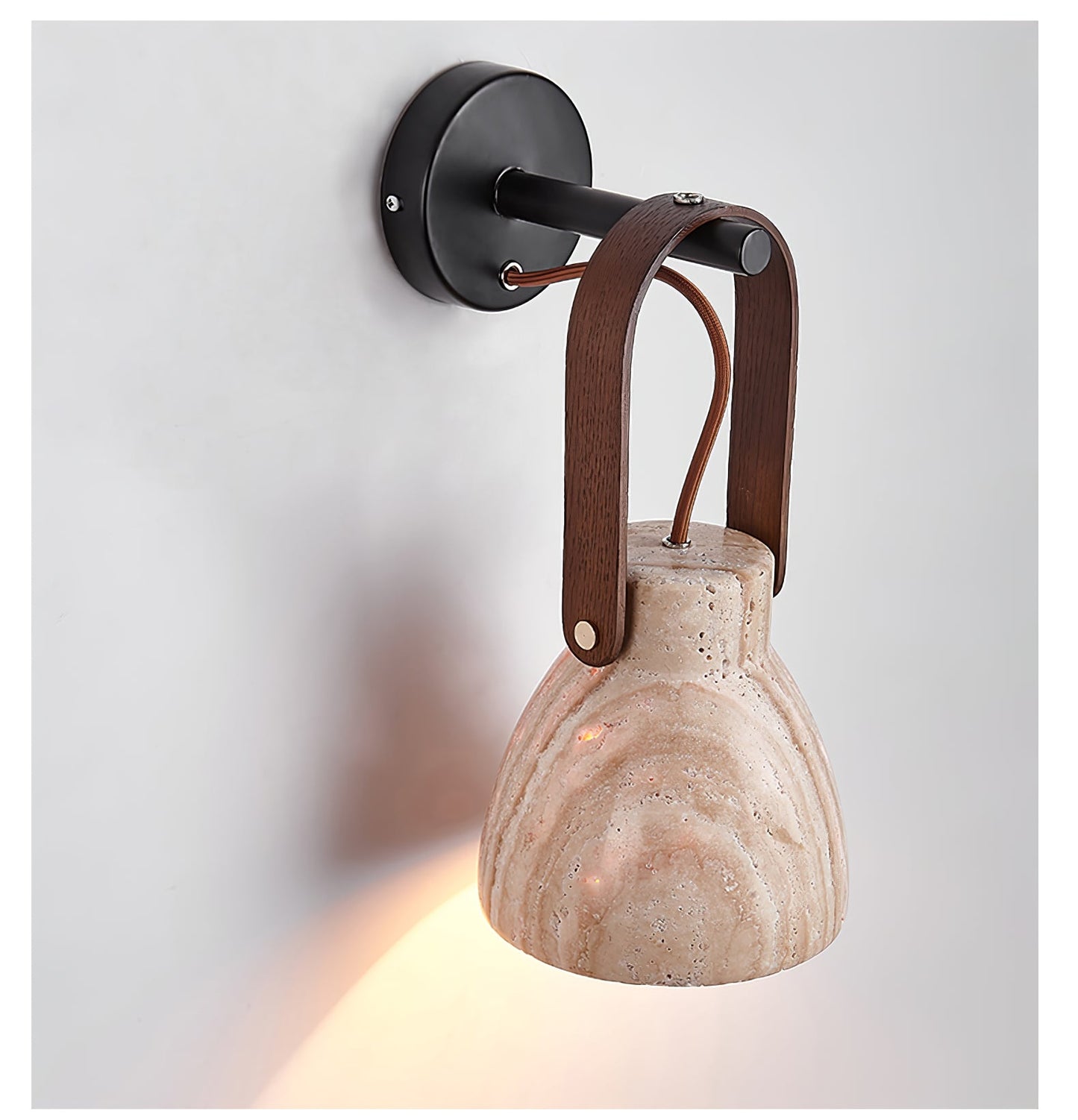 Lanta Arc Stone Sconce - YIOSI