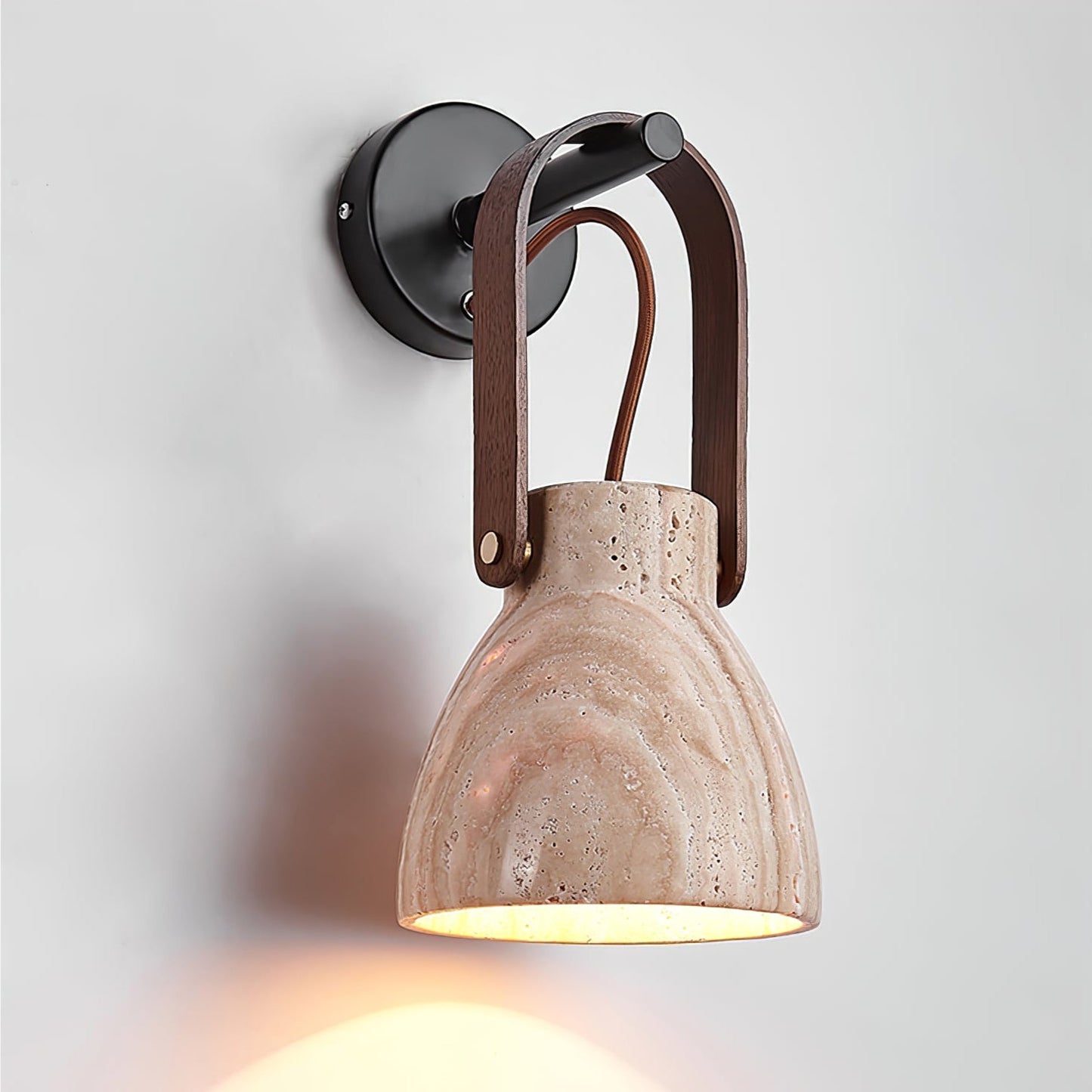 Lanta Arc Stone Sconce - YIOSI