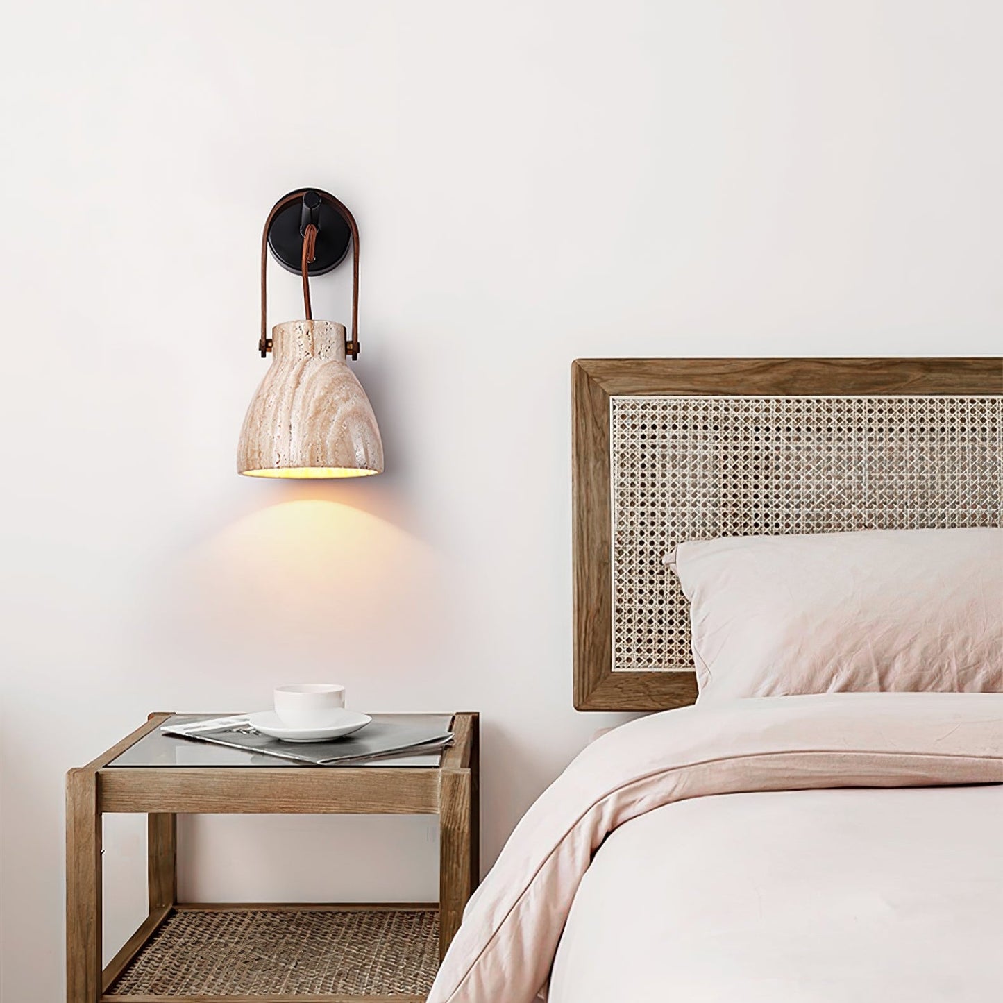 Lanta Arc Stone Sconce - YIOSI