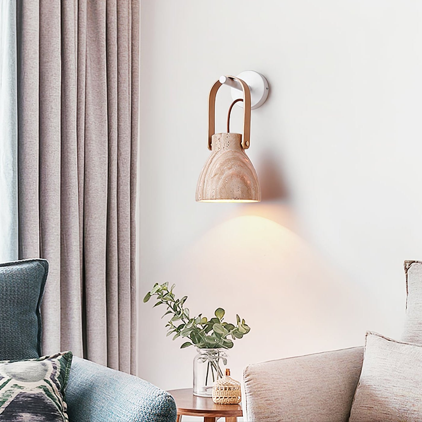 Lanta Arc Stone Sconce - YIOSI
