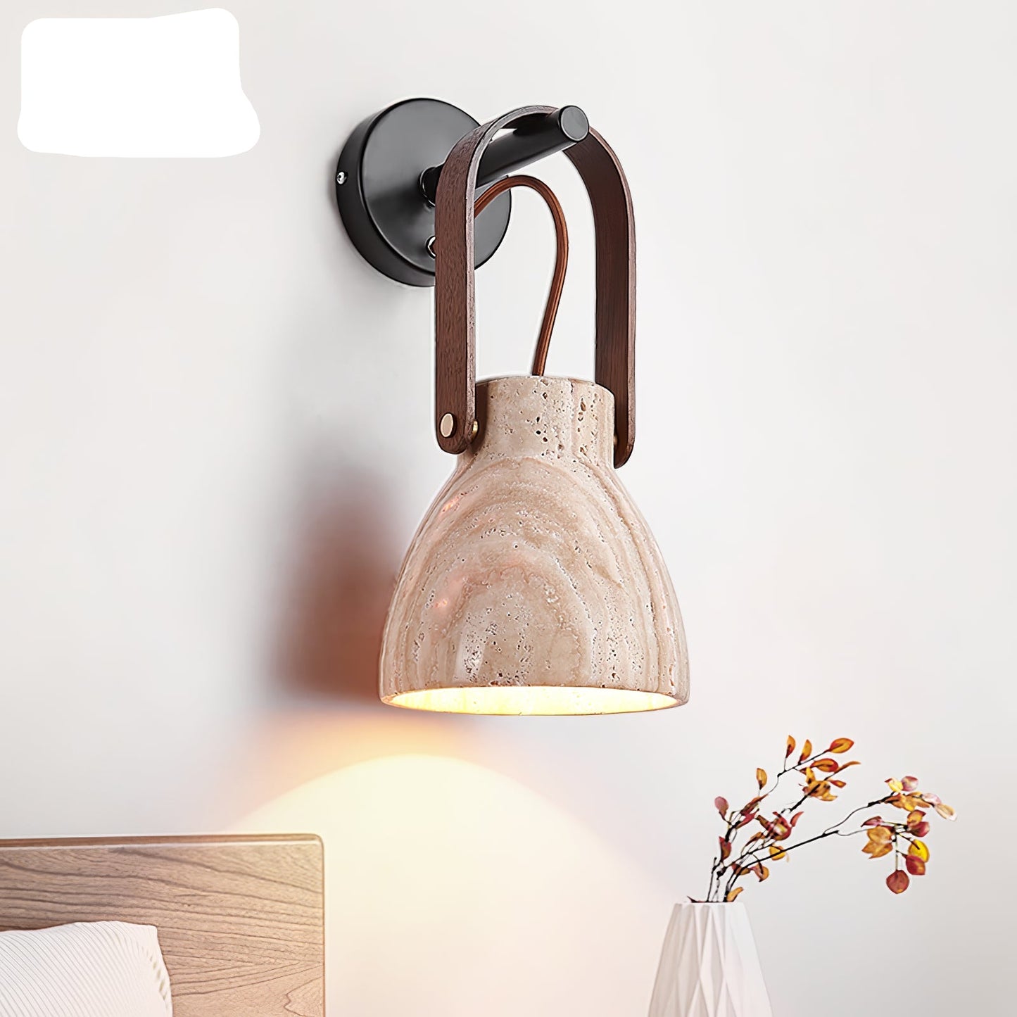Lanta Arc Stone Sconce - YIOSI