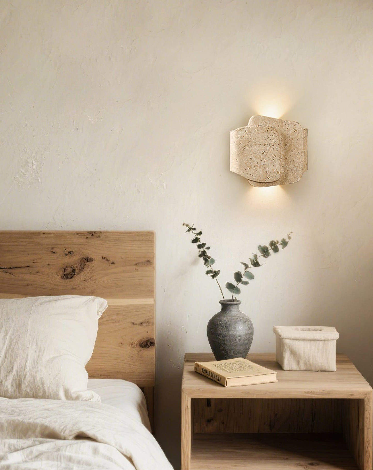 Layered Travertine Wall Light - YIOSI