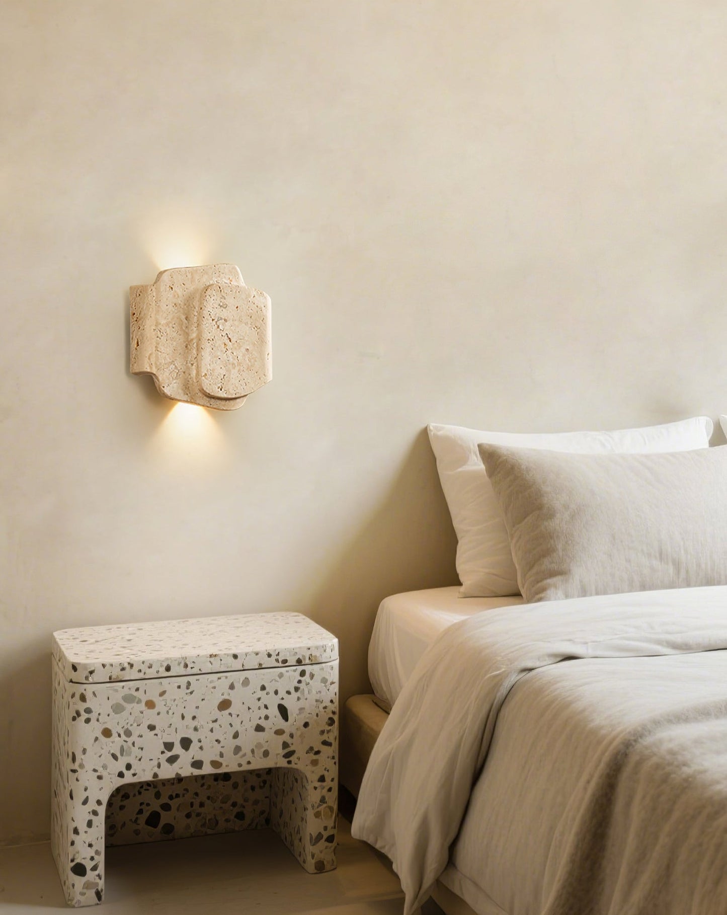 Layered Travertine Wall Light - YIOSI