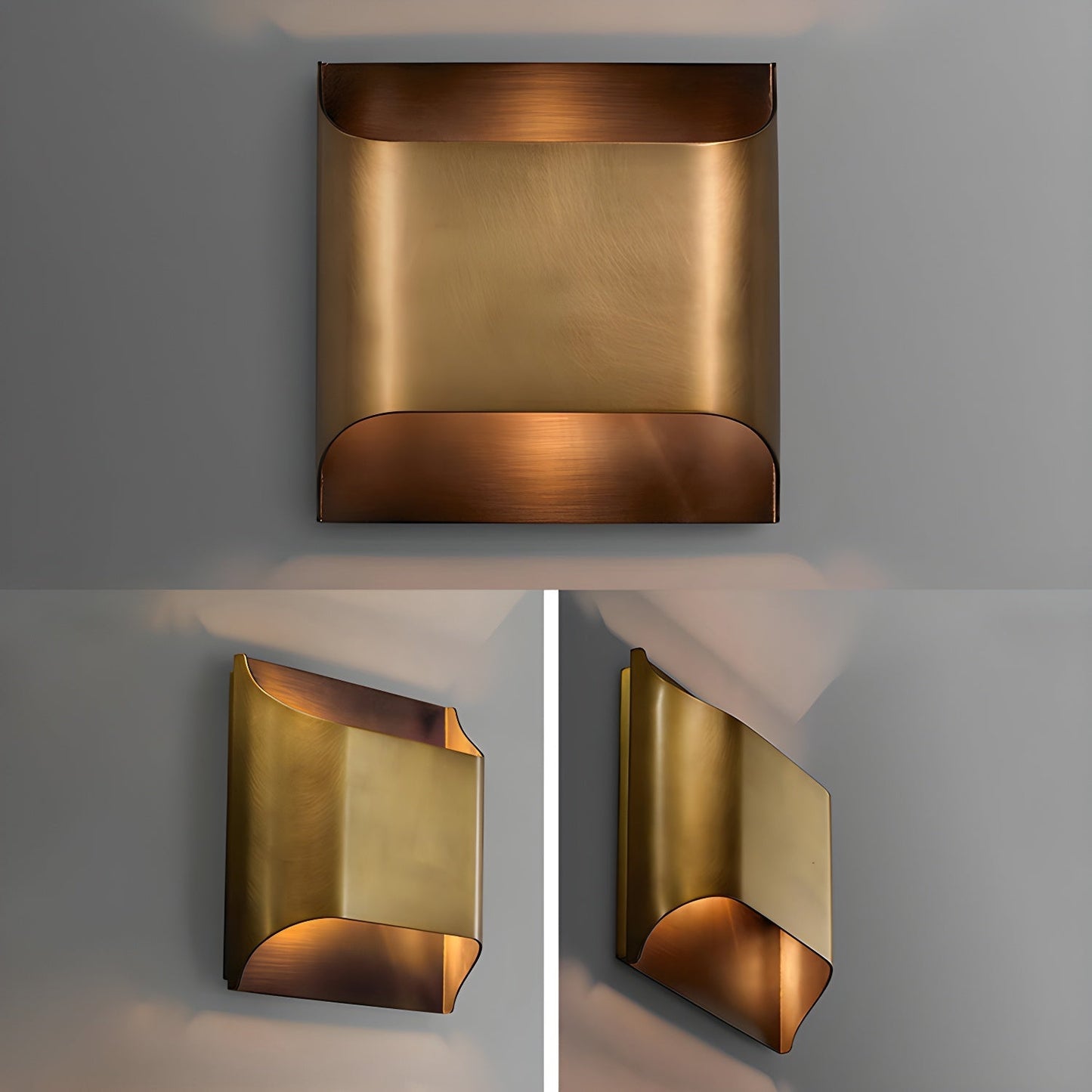 Leclerc Brass Wall Lamp – Polished Brass & Matte Black Sconce