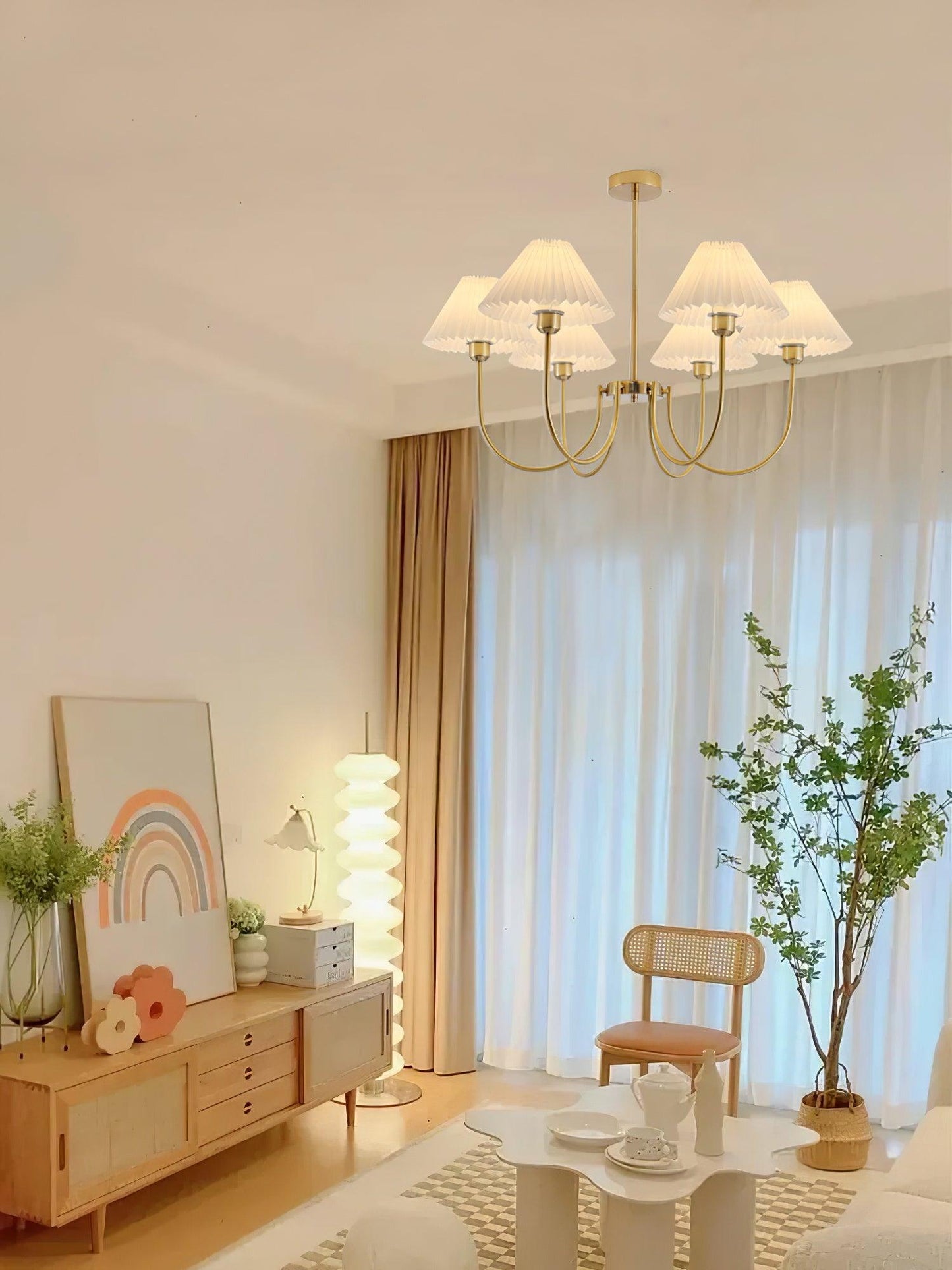 Lenore Pleated Chandelier - YIOSI