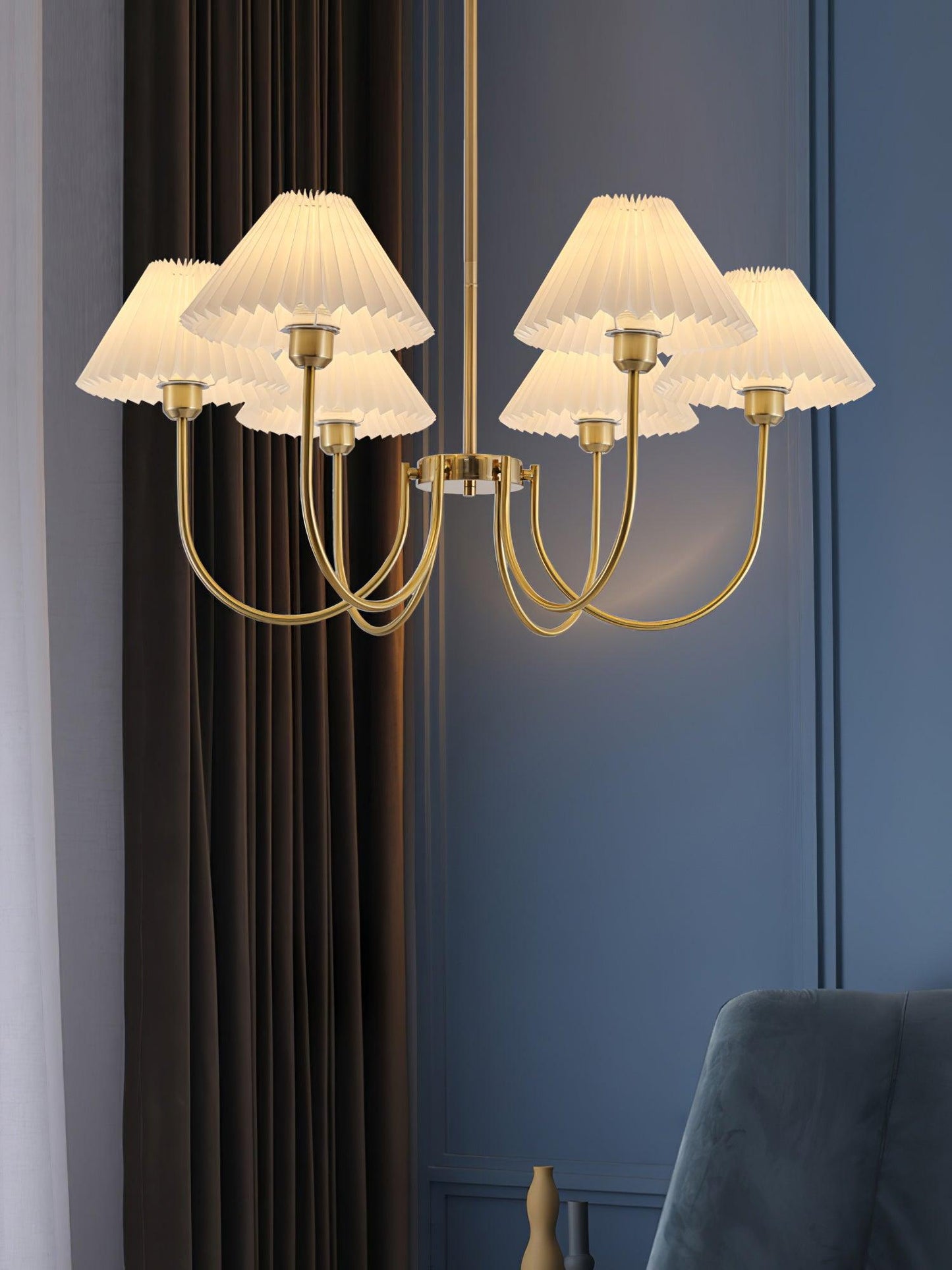 Lenore Pleated Chandelier - YIOSI