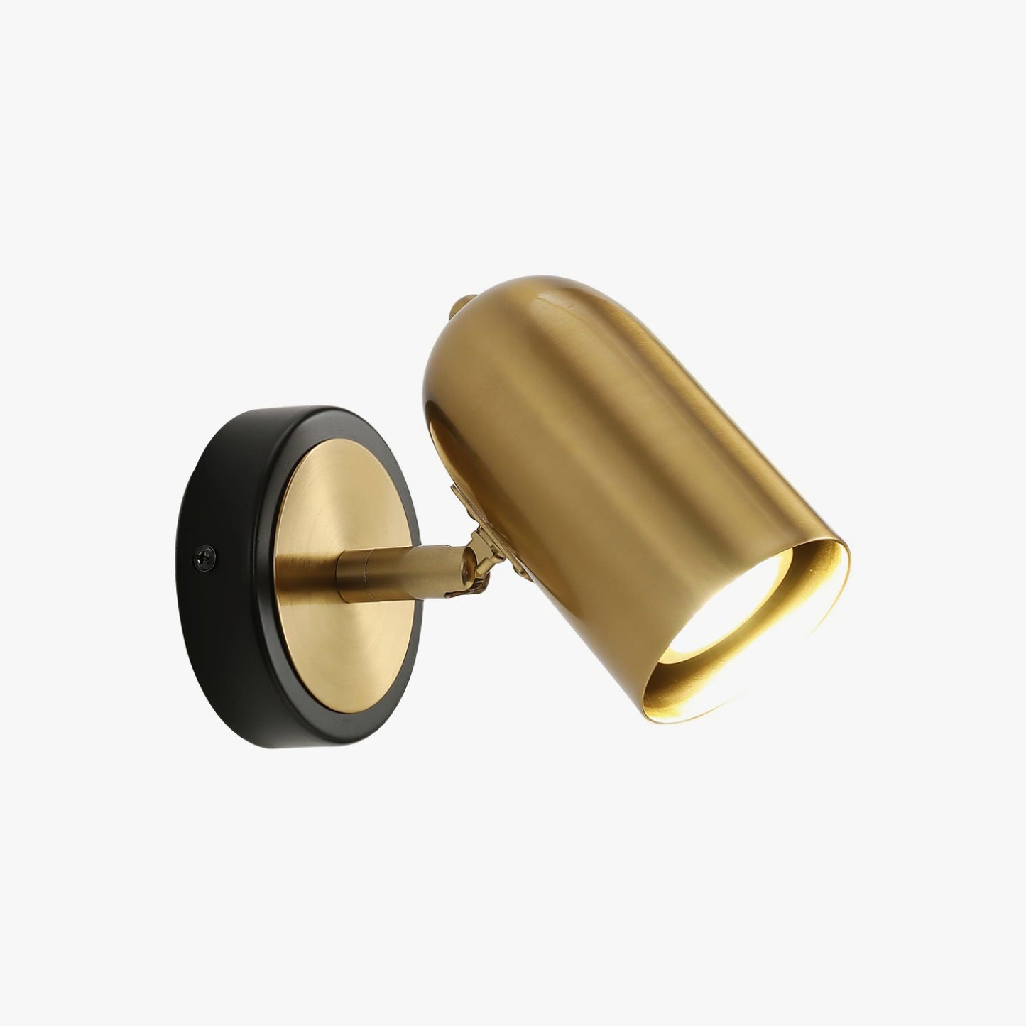 Leonardo Gold Wall Lamp – Polished Iron Sconce with LED Flexibility