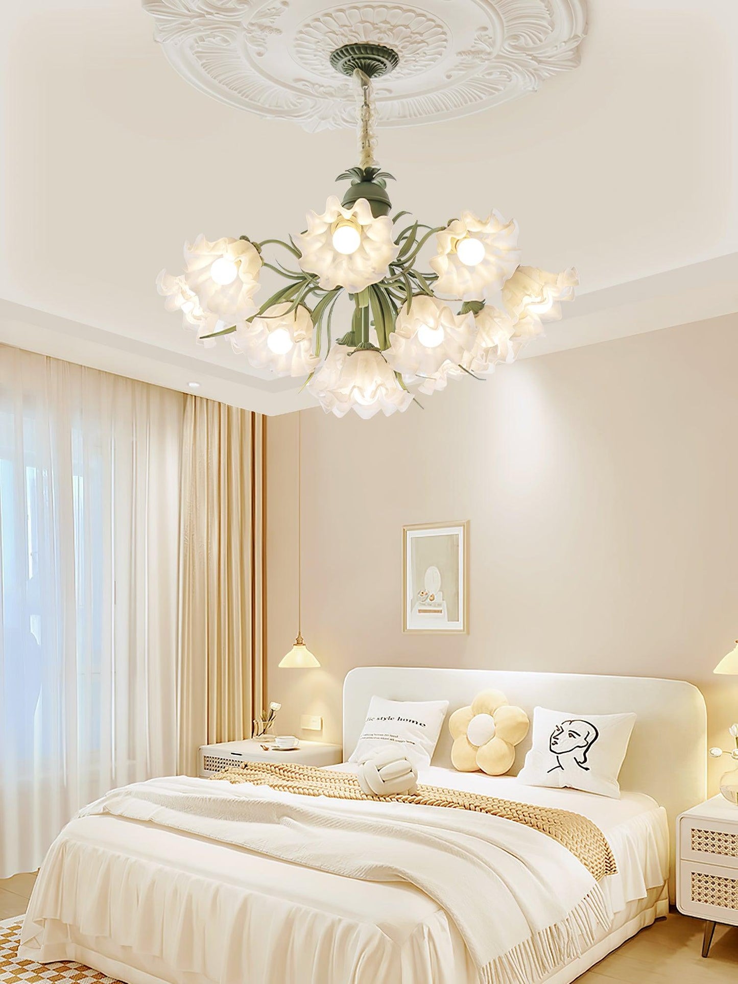 Lily of the Valley Flower Chandelier - YIOSI