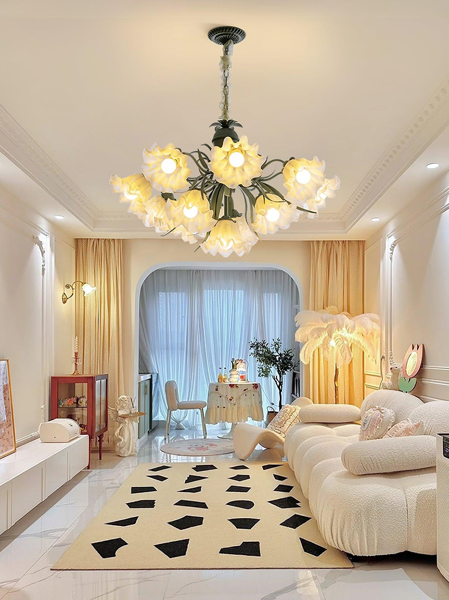 Lily of the Valley Flower Chandelier - YIOSI