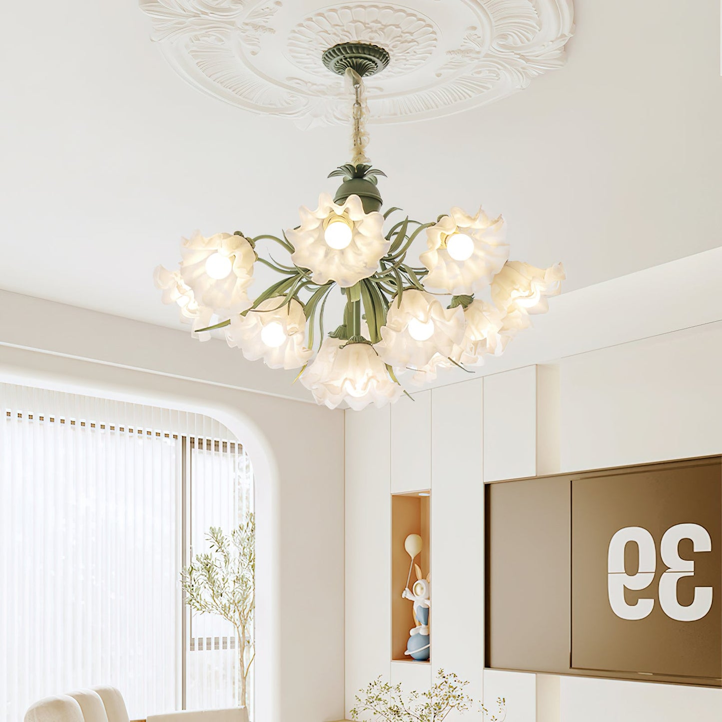 Lily of the Valley Flower Chandelier - YIOSI