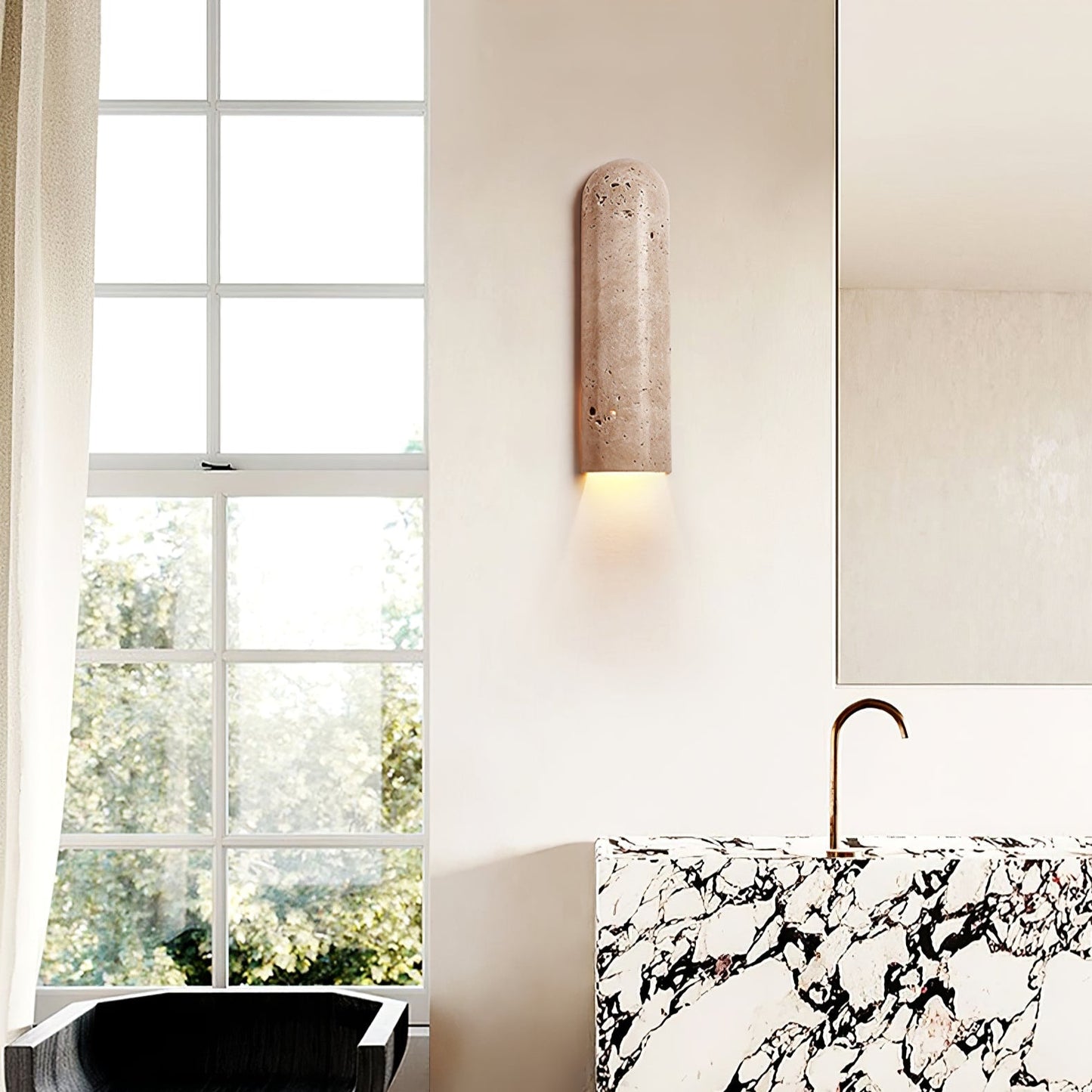 Lina Travertine Wall Light - YIOSI