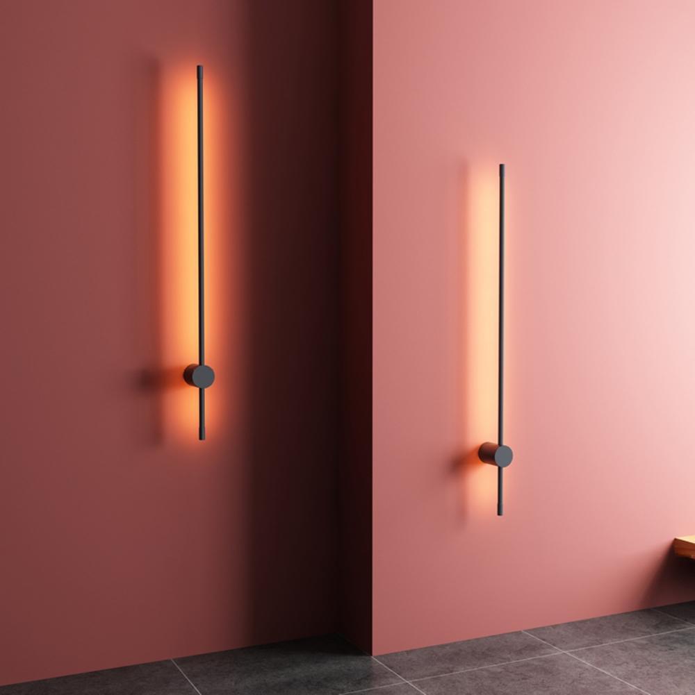 Slim Linear LED Wall Light – Adjustable Length, Dimmable, Modern Finish