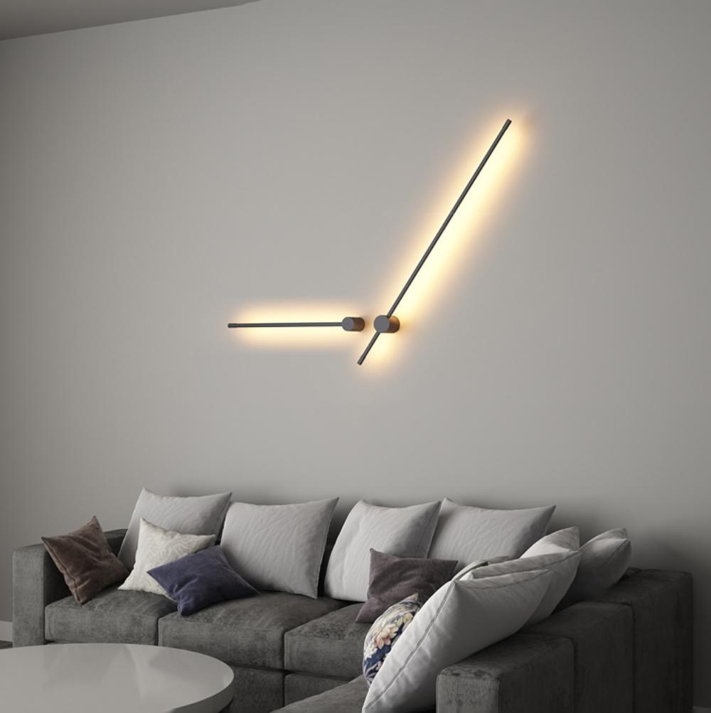 Slim Linear LED Wall Light – Adjustable Length, Dimmable, Modern Finish