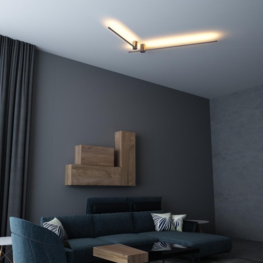 Slim Linear LED Wall Light – Adjustable Length, Dimmable, Modern Finish