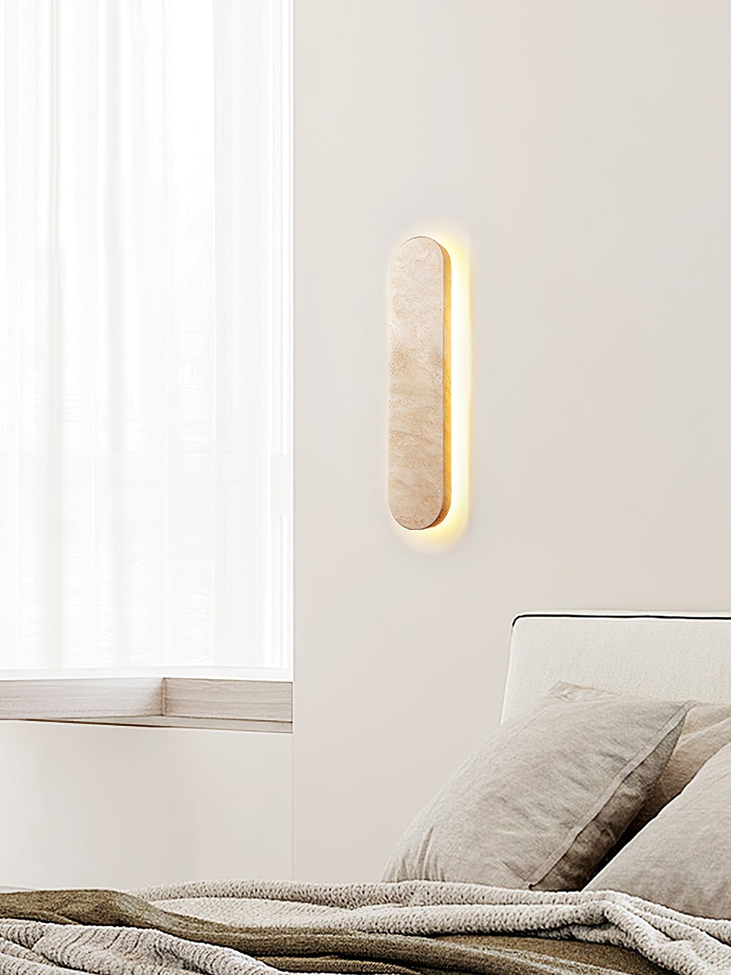 Lior Travertine Wall Light - YIOSI