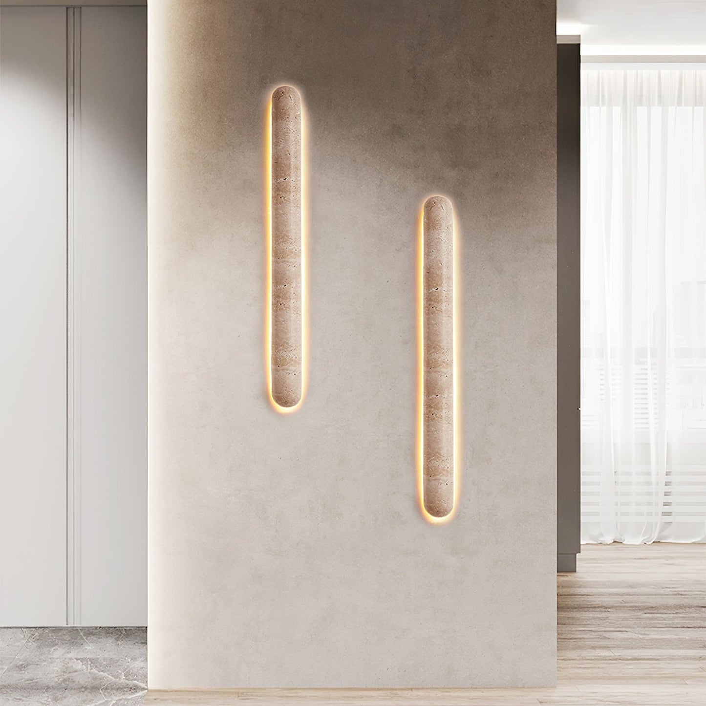 Liora Travertine Wall Sconce - YIOSI