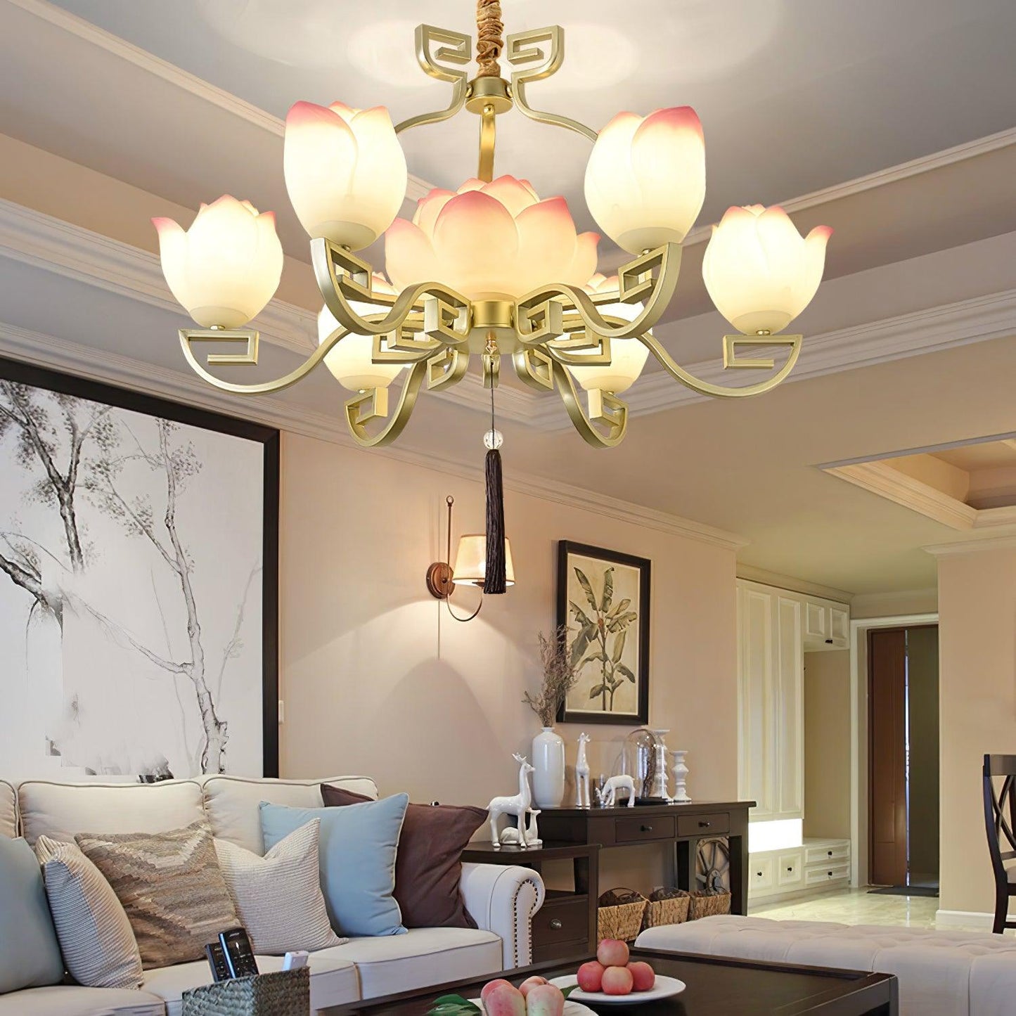 Lotus Bloom Chandelier - YIOSI