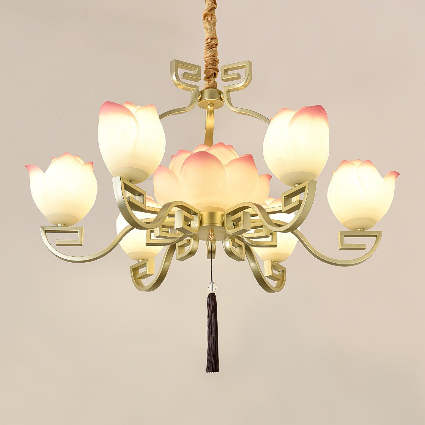 Lotus Bloom Chandelier - YIOSI