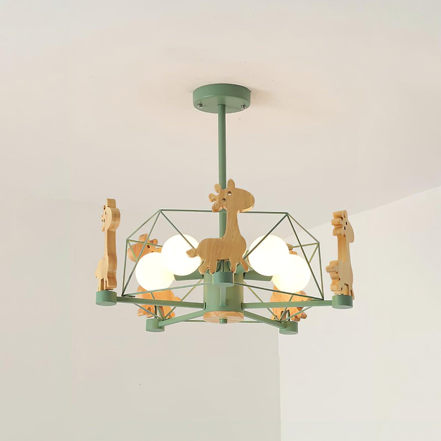 Lovely Deer Wooden Chandelier - YIOSI